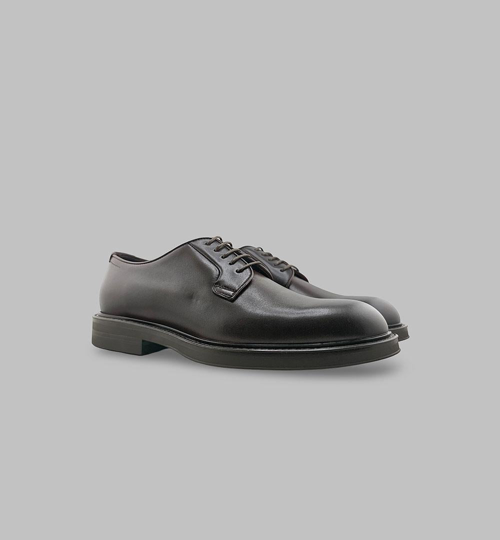 Derby Henderson uomo 82200 P 5 testa di moro 82200.P.5 F.GOMMA HENDERSON 