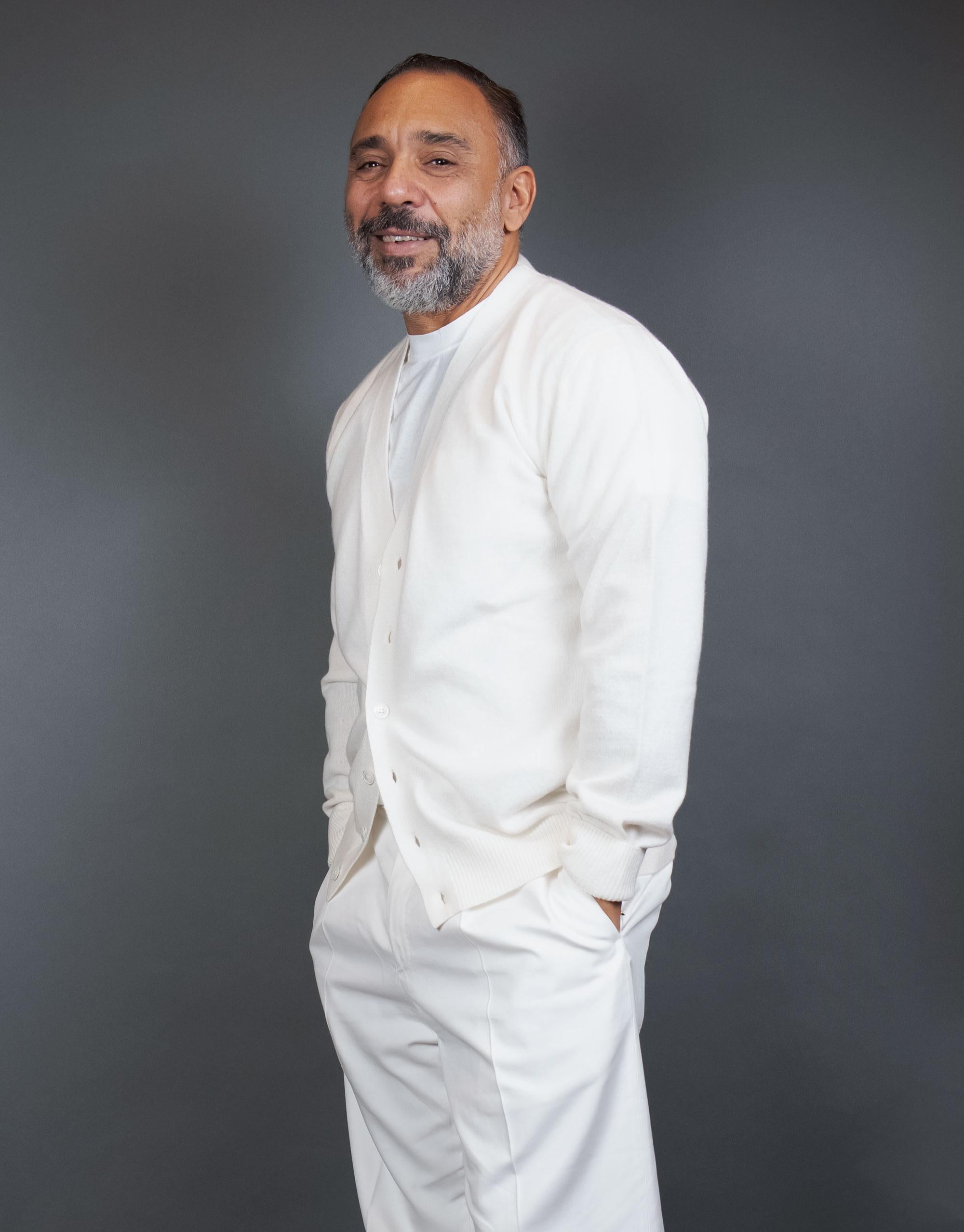 Cardigan DANIELE FIESOLI uomo 9016 Bianco 9016 01 ICEWHITE DANIELE FIESOLI 