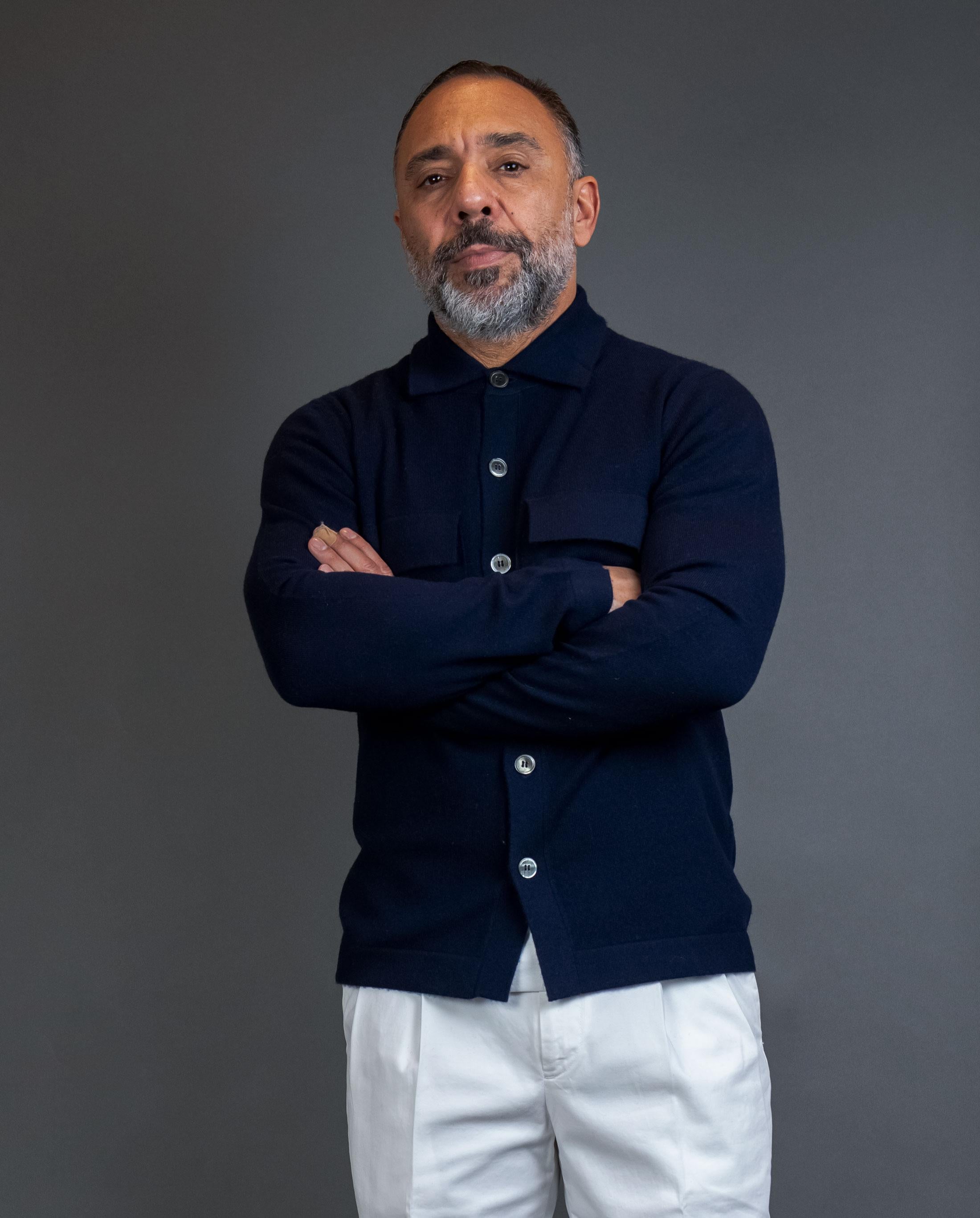 Cardigan Della Ciana uomo 18079 Blu 18079 NAVY DELLA CIANA 