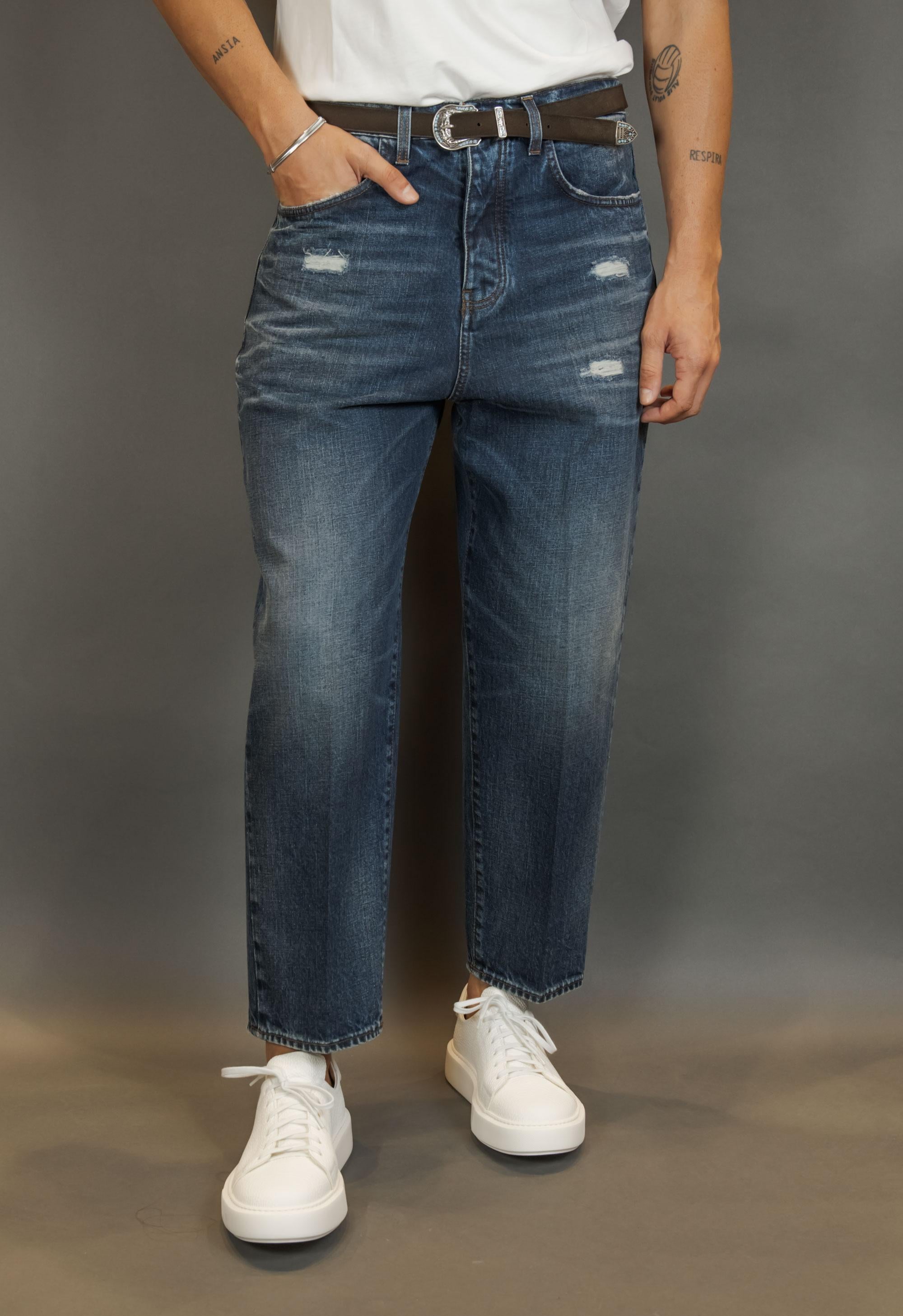 Jeans BONHEUR uomo OSAKA Blu OSAKA L 80 DENIM BONHEUR 