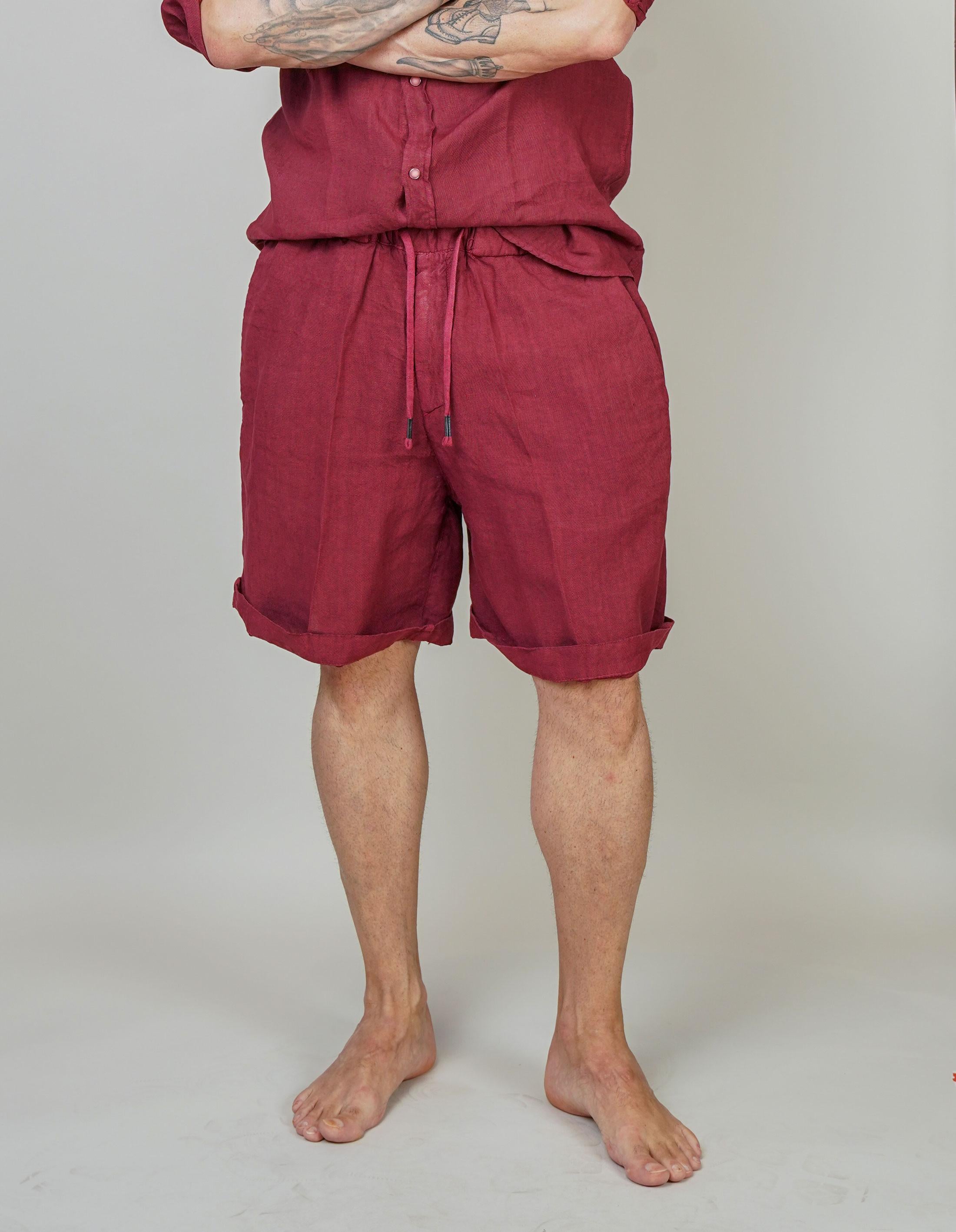 Bermuda Inlinum uomo Pajama rosso PAJAMA CORTO CIL20 ROSSO INLINUM 