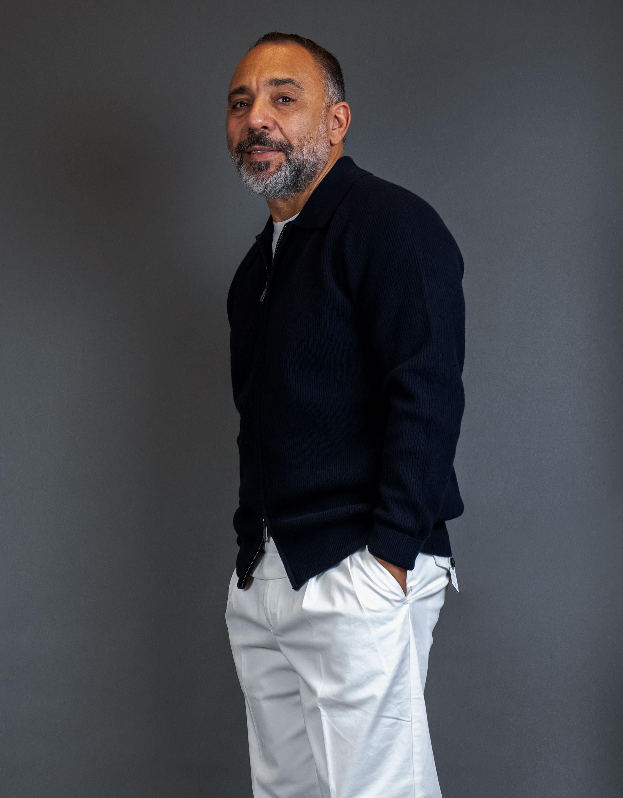 Cardigan CLAQ uomo CQ920024 Blu CQ920024 BLUE CLAQ 