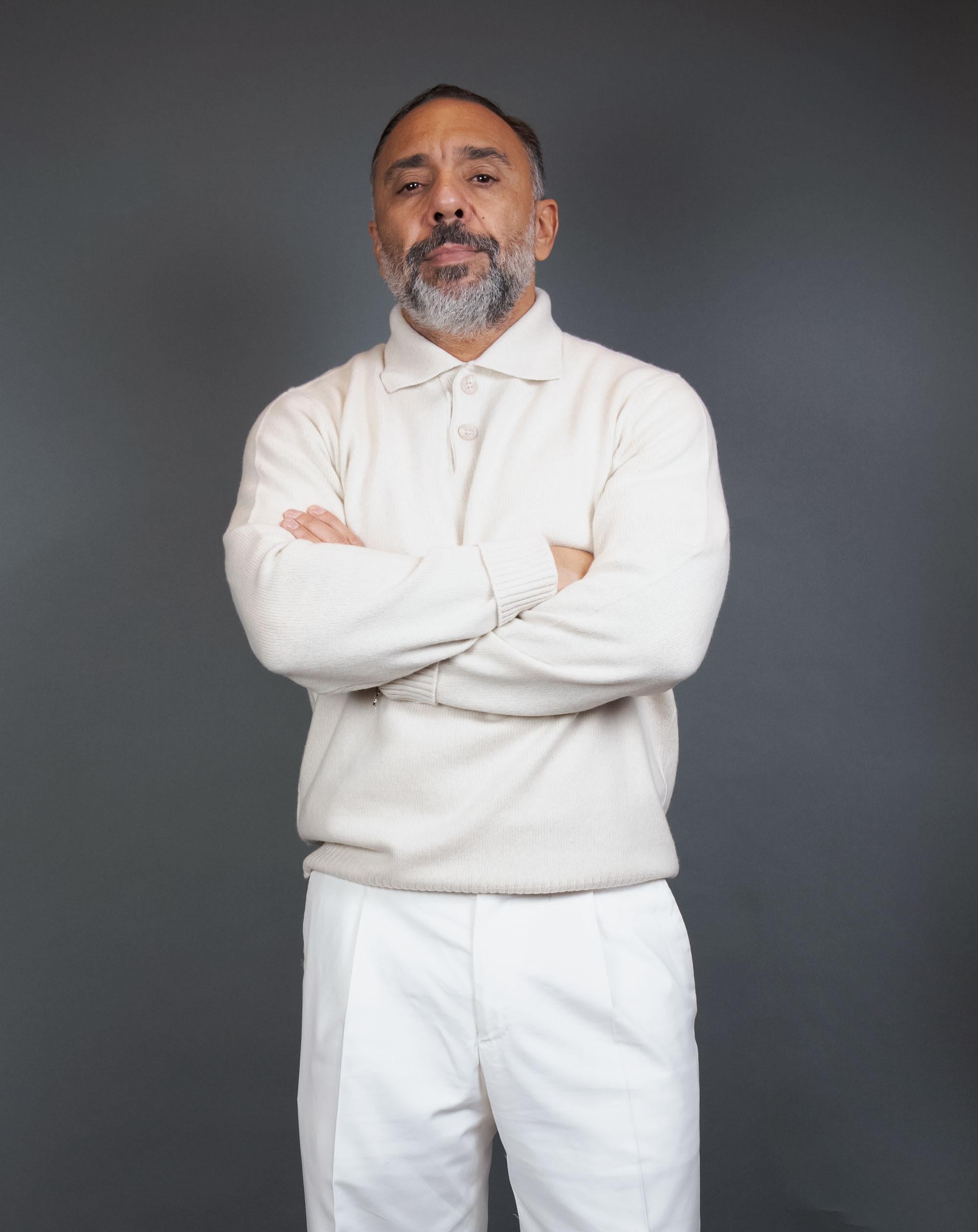 Maglione OFFICINE uomo POLO Panna<BR/> POLO PANNA OFFICINE 