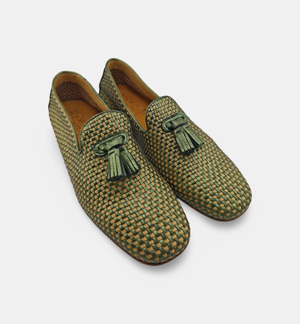 Mocassino Green George donna 268 verde 268 727 NAP.INTRECCIO GREEN GEORGE 