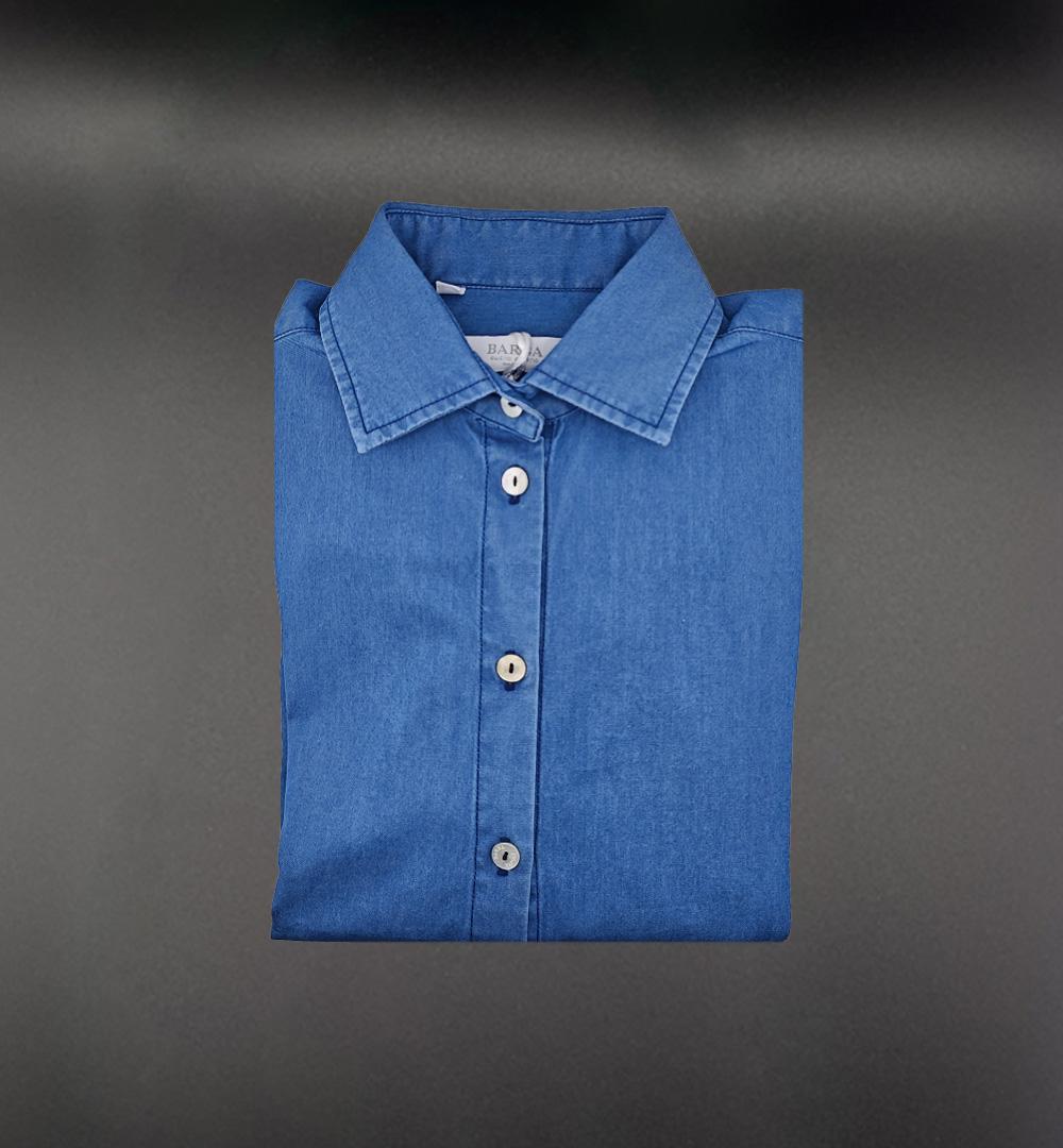 Camicia BARBA donna PZ0998U Azzurro medio PZ0998U OVER A BARBA 
