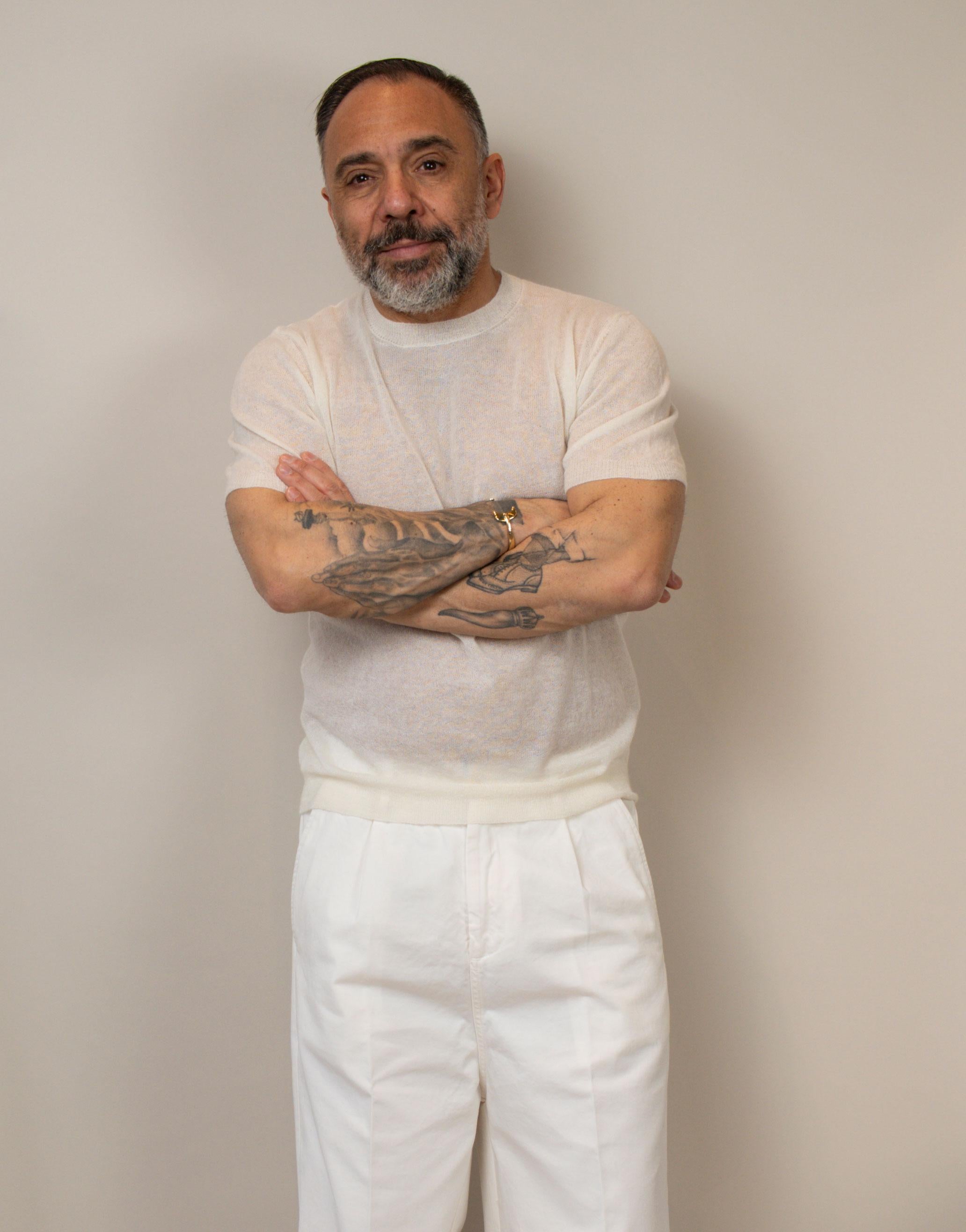 T-shirt Scaglione uomo 071 latte T-SHIRT 071 101 SCAGLIONE 