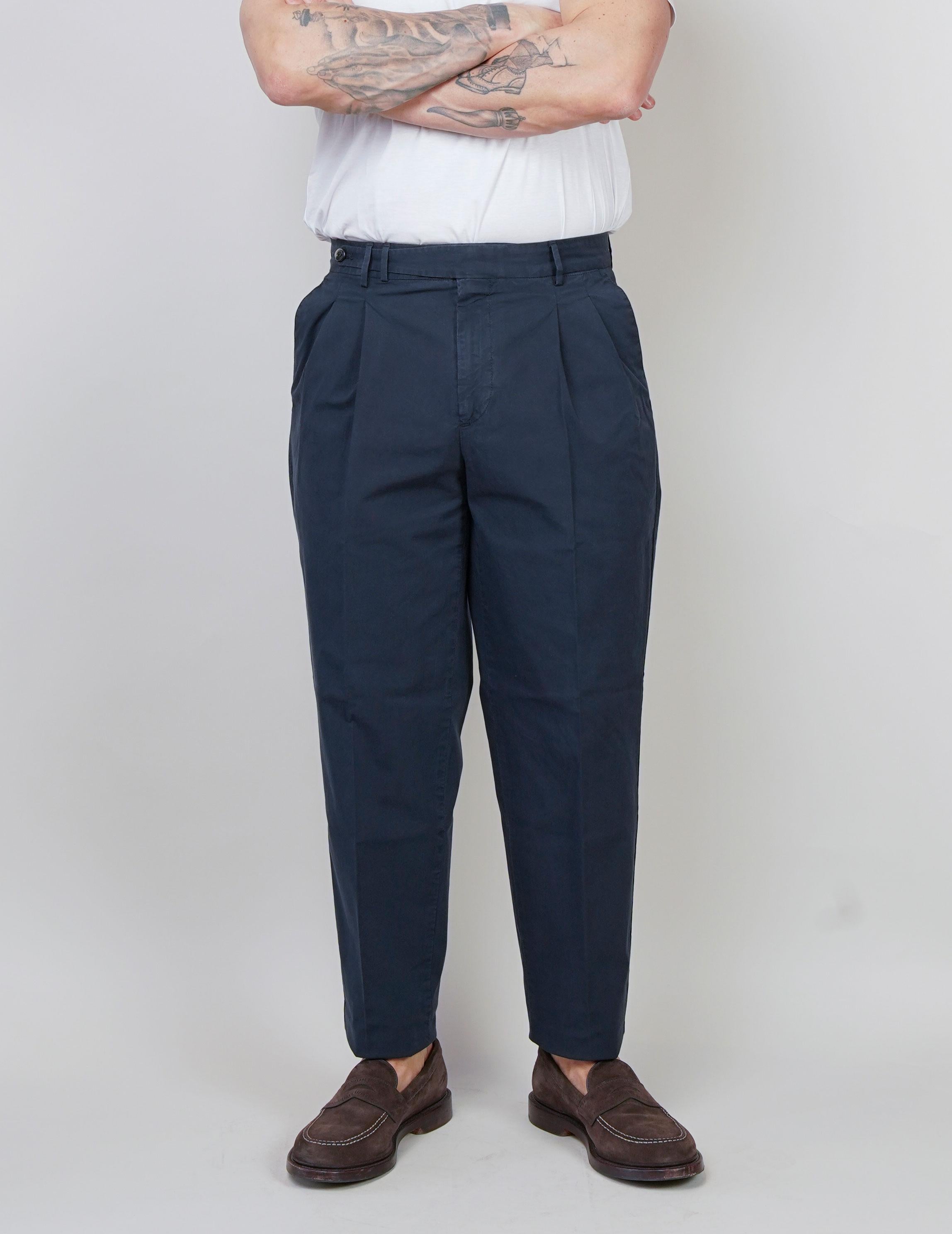Pantalone PT Torino uomo Carrot blu CARROT FIT NK30 Y372 PT TORINO 