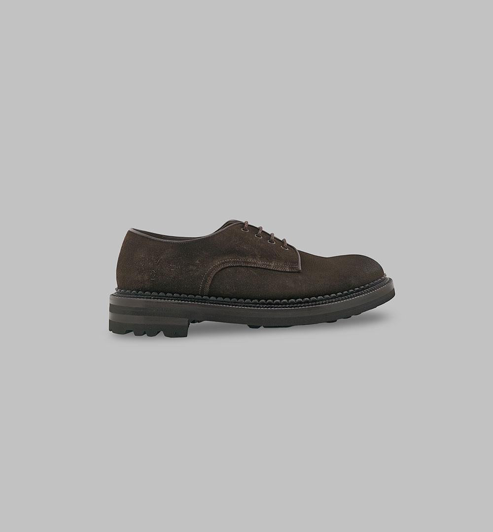 Derby Green George uomo 9019 testa di moro 9019 F. ROCCIA GREEN GEORGE 