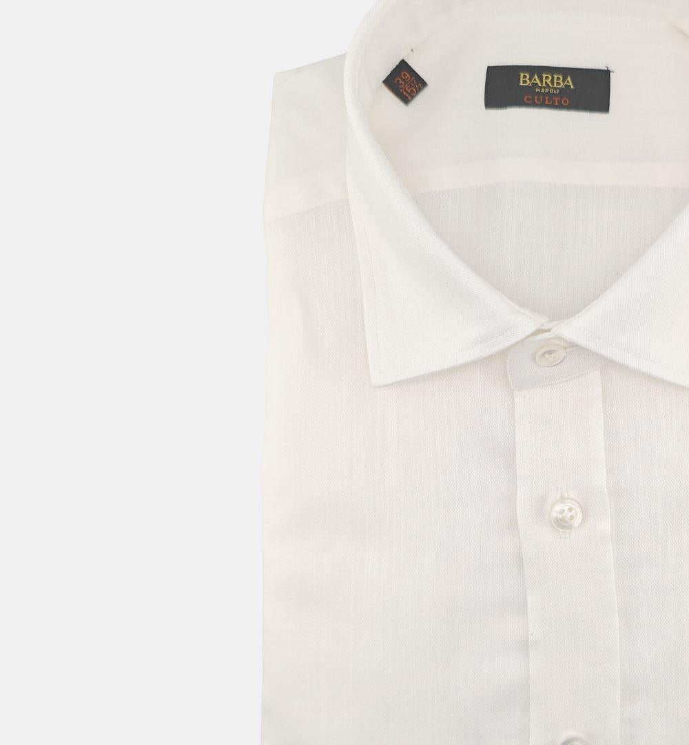 Camicia Barba uomo PIU12 0154260 bianca PIU12 0154260 1 BARBA 