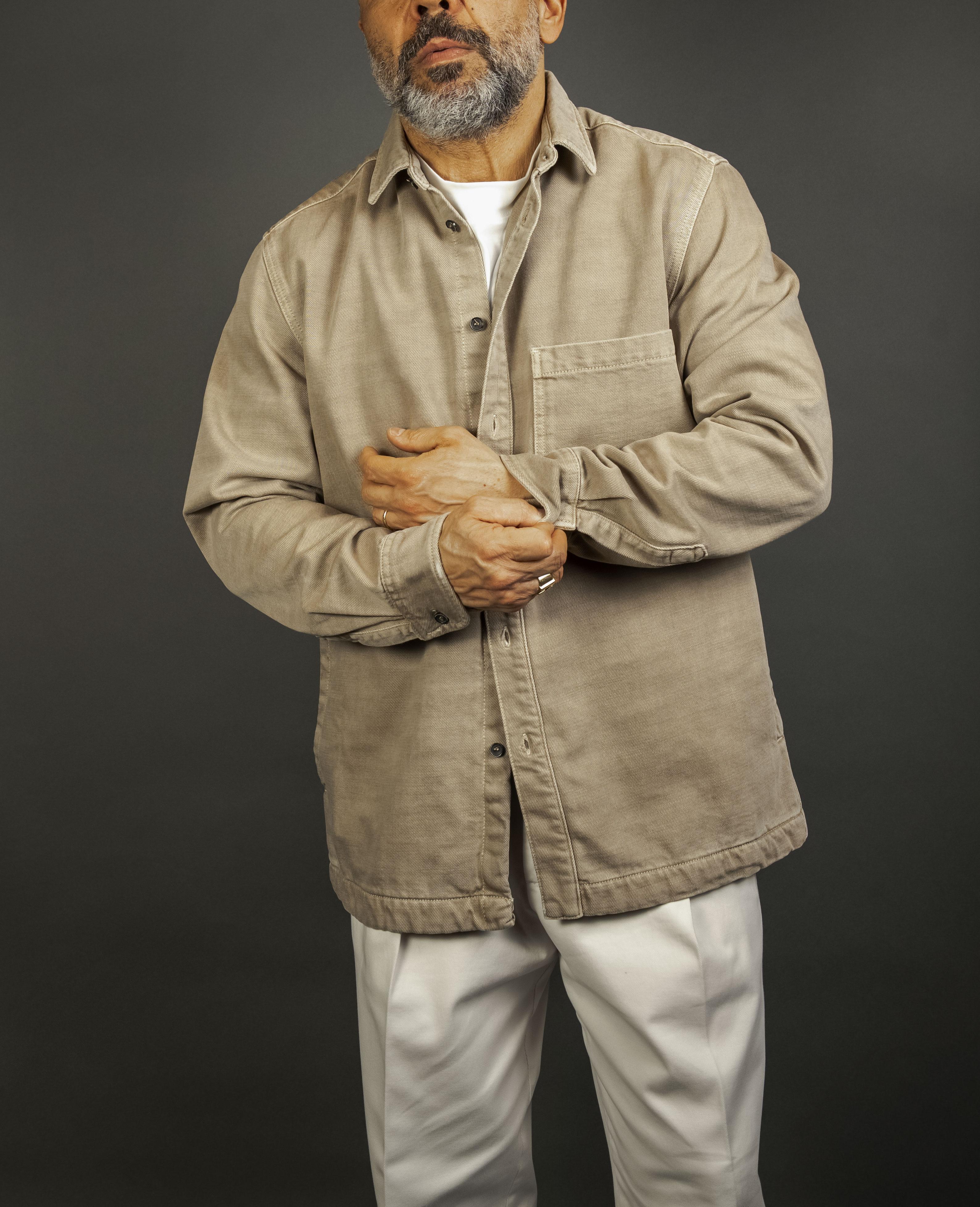 Overshirt Nine in the morning uomo 9SS25 JON20 JONAS sabbia 9SS25 JON20 JONAS H48 SABBIA NINE INTHE MORNING 