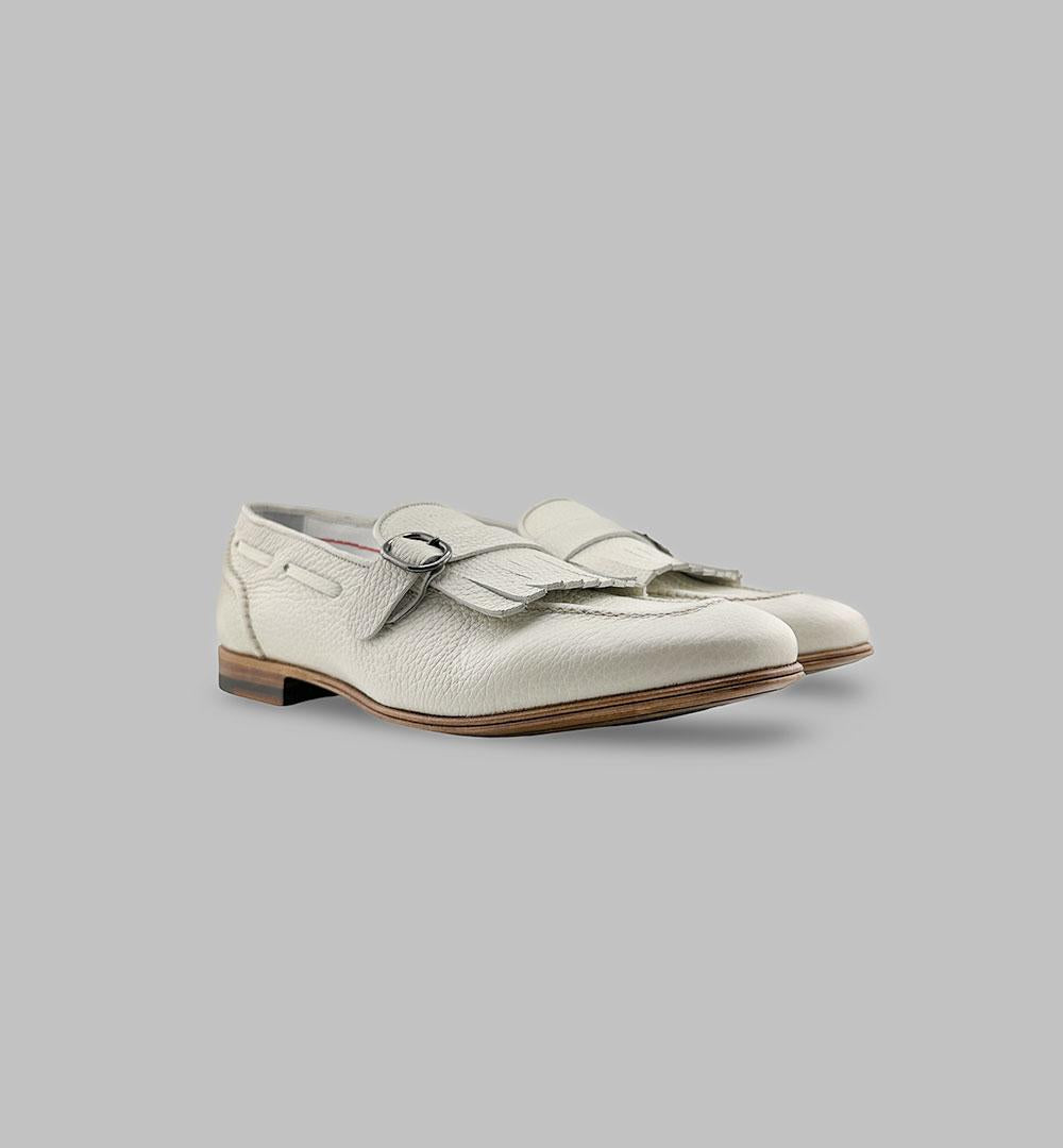 Mocassino Claudio Marini uomo 8237  bianchi 8237 FRA.FIBBIA.B CLAUDIO MARINI 