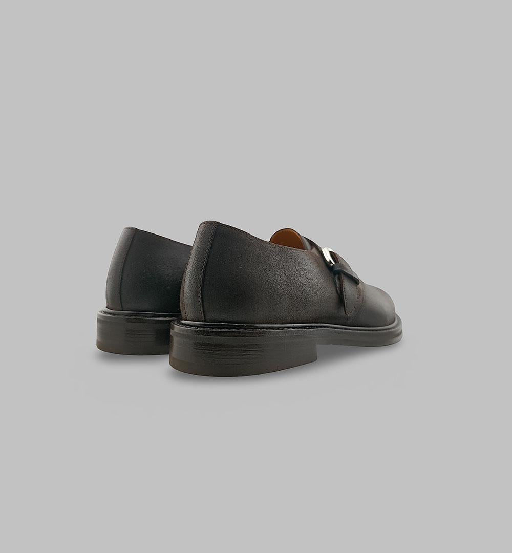 Mocassino Henderson uomo 85203.S.0 testa di moro 85203.S.0 MONO FIBBI HENDERSON 