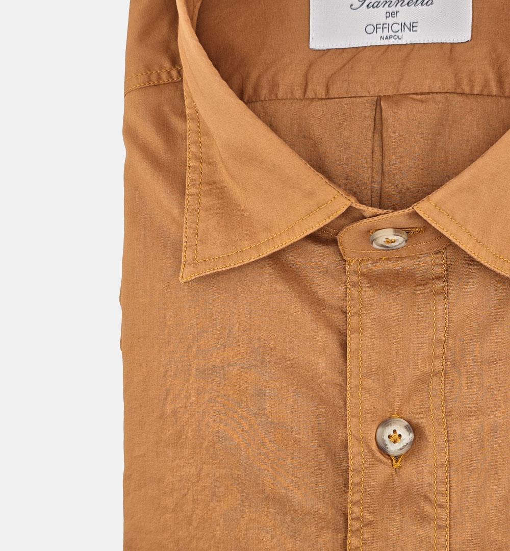Camicia Giannetto Portofino uomo 61130 mattone CAMICIA 61130 2250 47 05 SANFORT X OFFICINE 