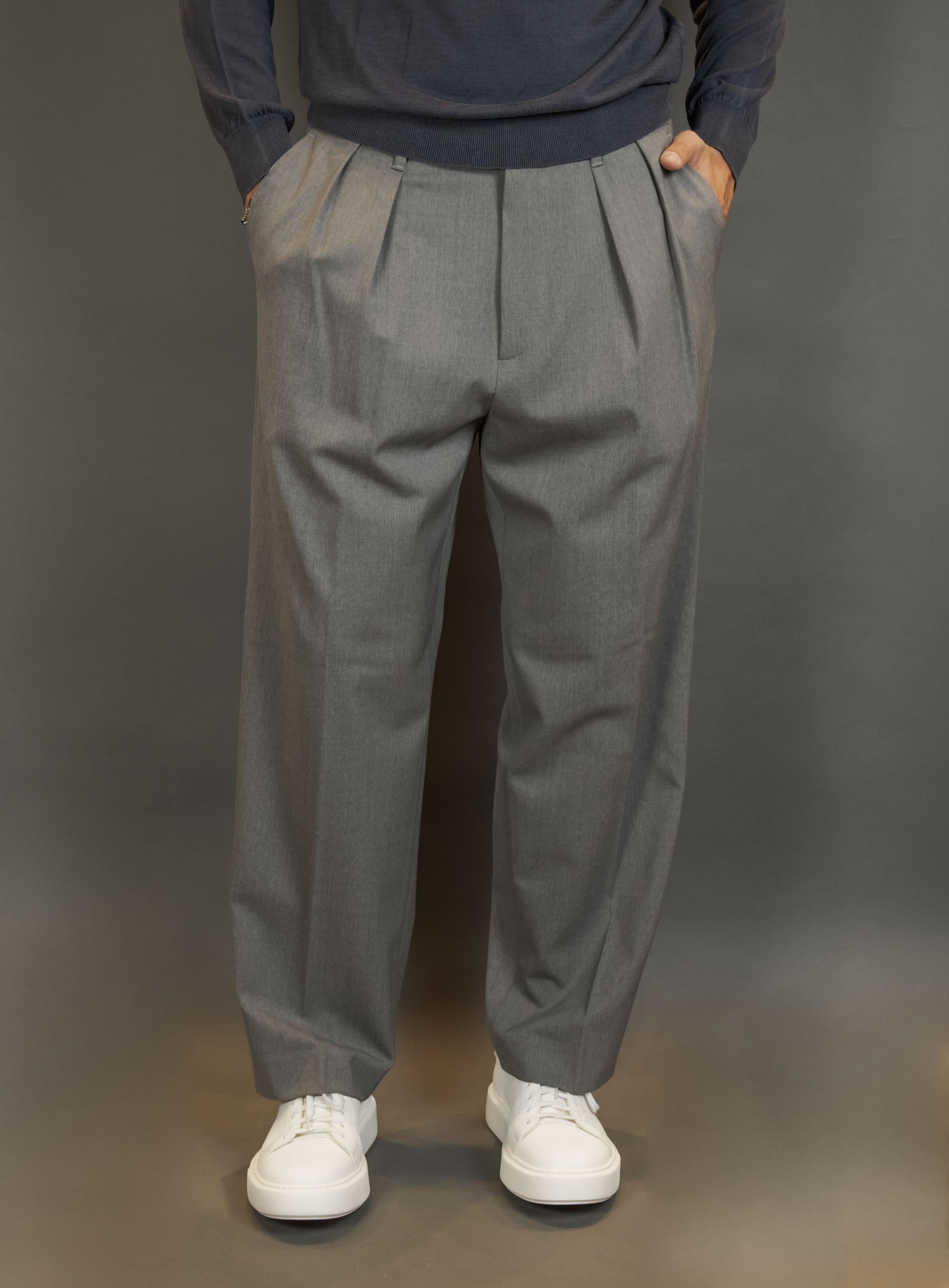 Pantalone NINE INTHE MORNING uomo KAI17 BAGGY Grigio KAI17 BAGGY IRON NINE INTHE MORNING 