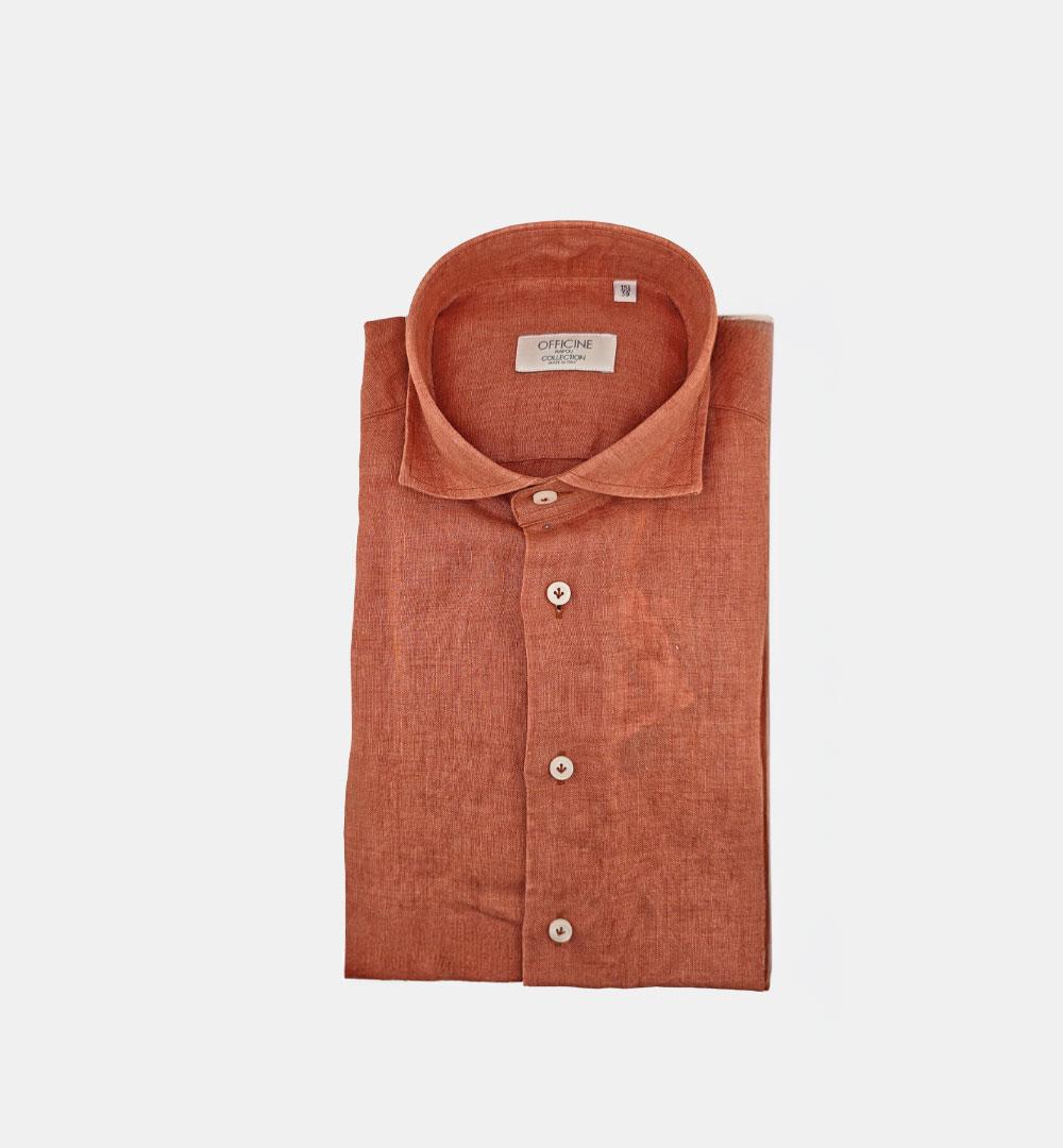 Camicia Officine uomo  B47189 corallo CAMICIA B4718 5 OFFICINE 