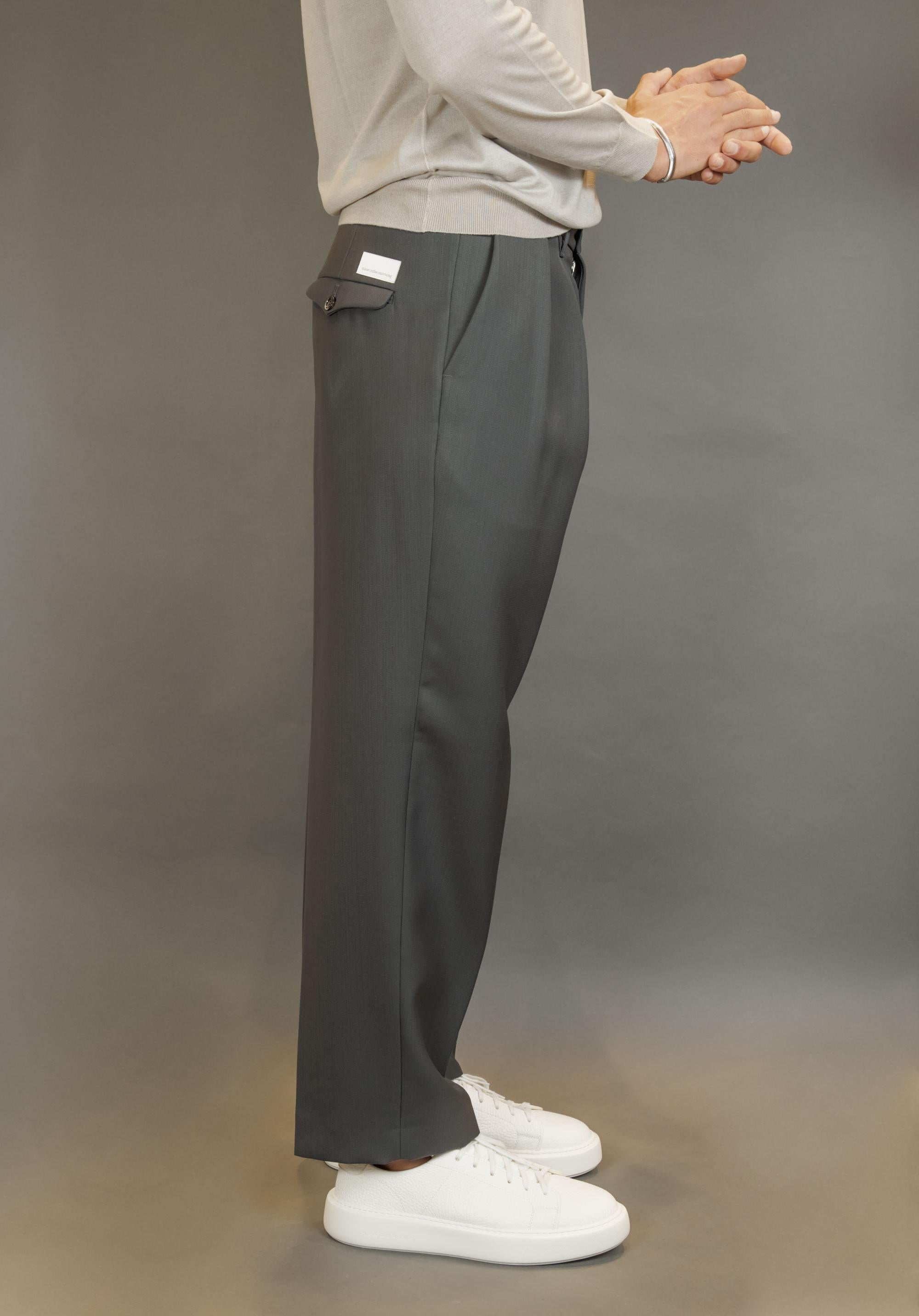 Pantalone NINE INTHE MORNING uomo KAI18 BAGGY Grigio KAI18 BAGGY KETTE NINE INTHE MORNING 