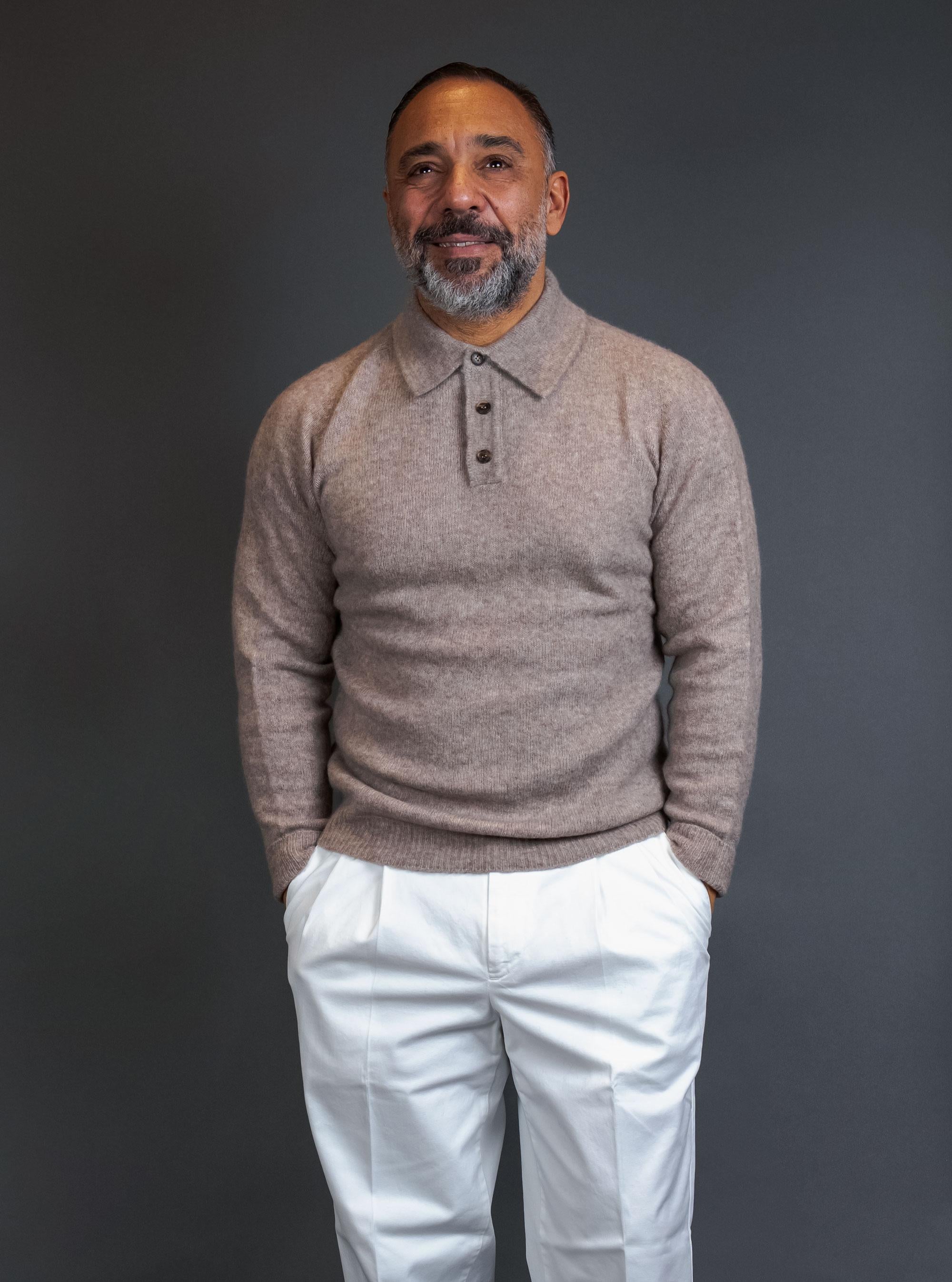 Maglione ROBERTO COLLINA uomo 32004 Beige<BR/> 32004 3203 ROBERTO COLLINA 