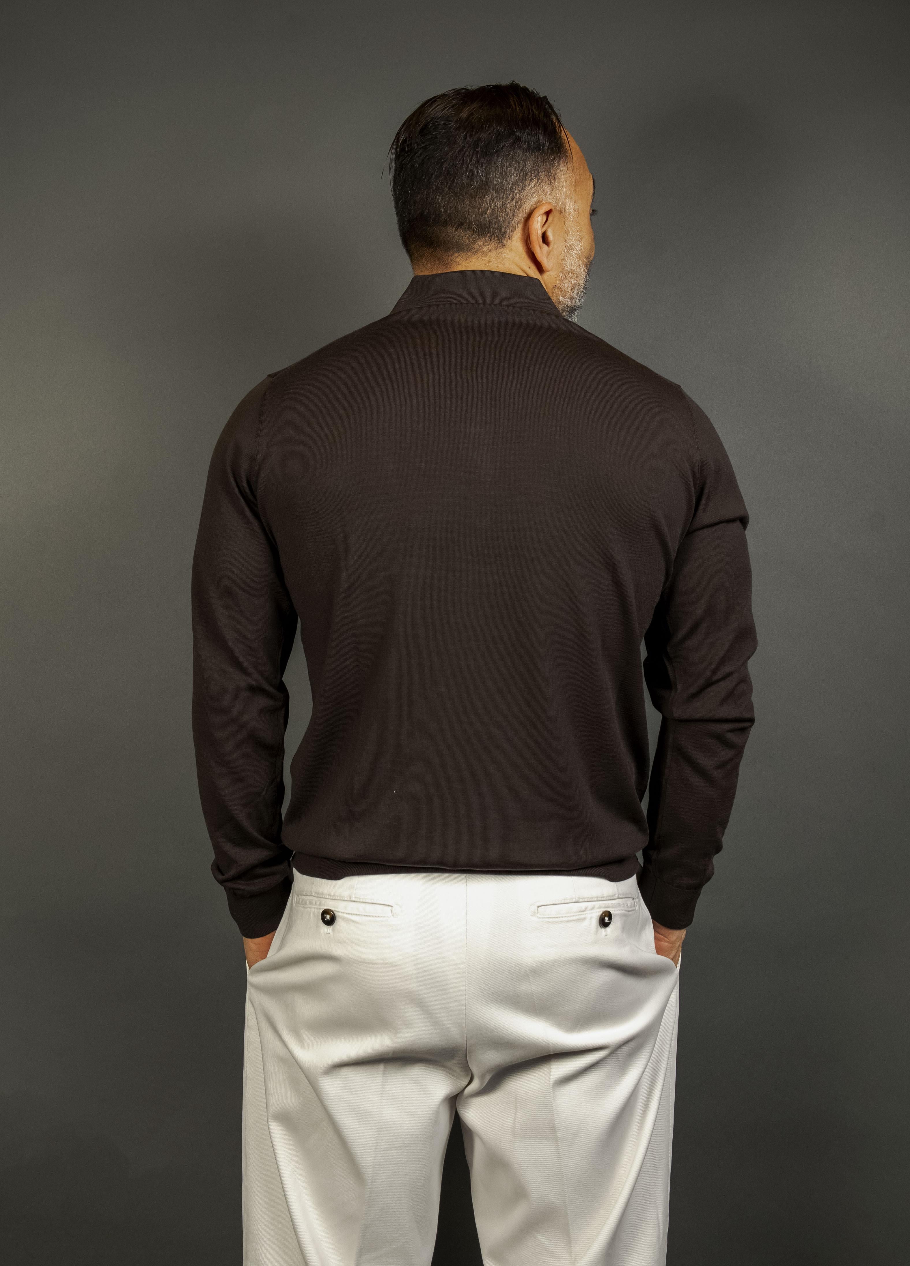 Polo Kangra uomo 1004 03 ebano 1004 03 0170 EBANO KANGRA 