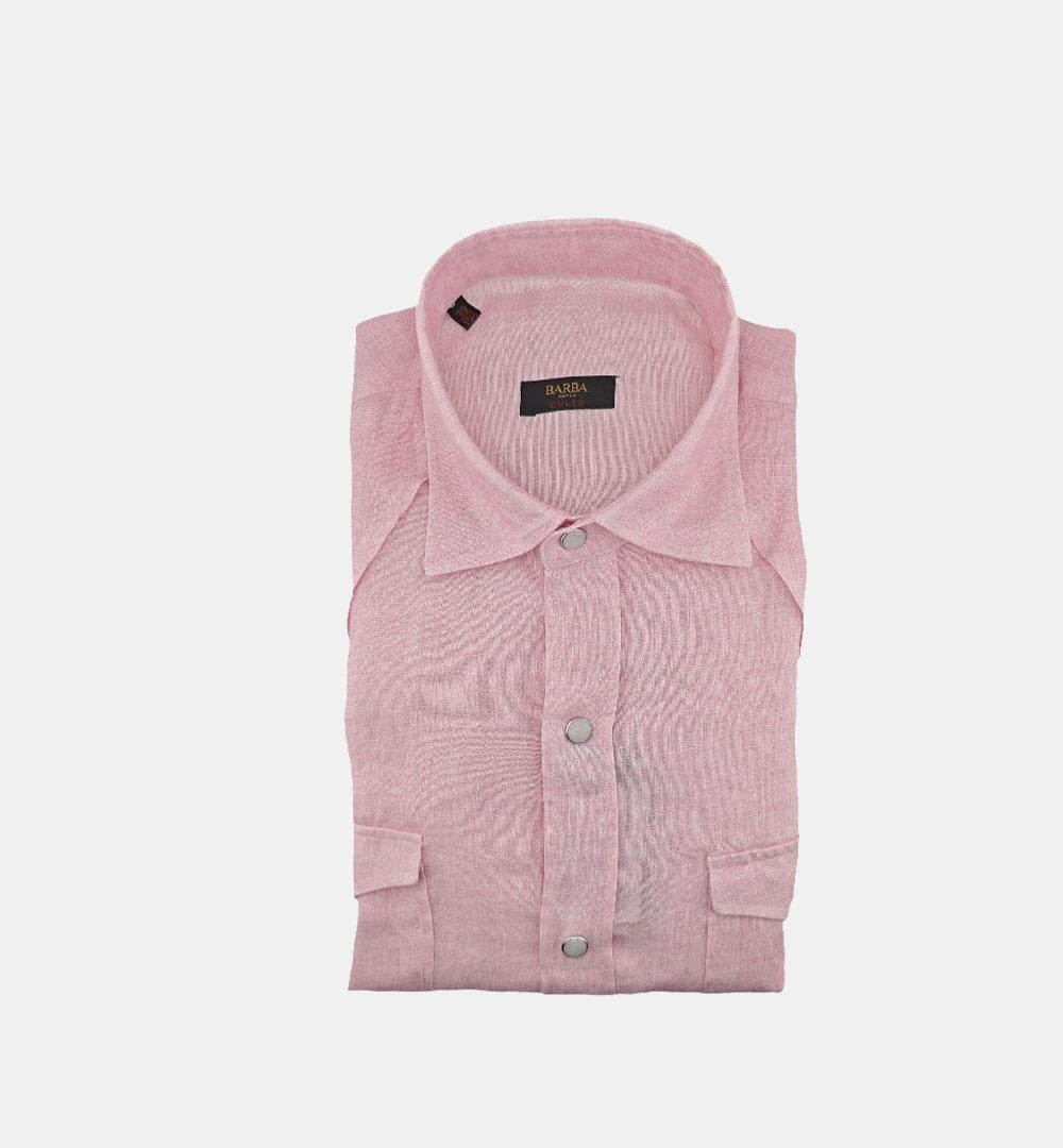 Camicia Barba uomo WSU10 2054073 rosa WSU10 2054073 4 BARBA 
