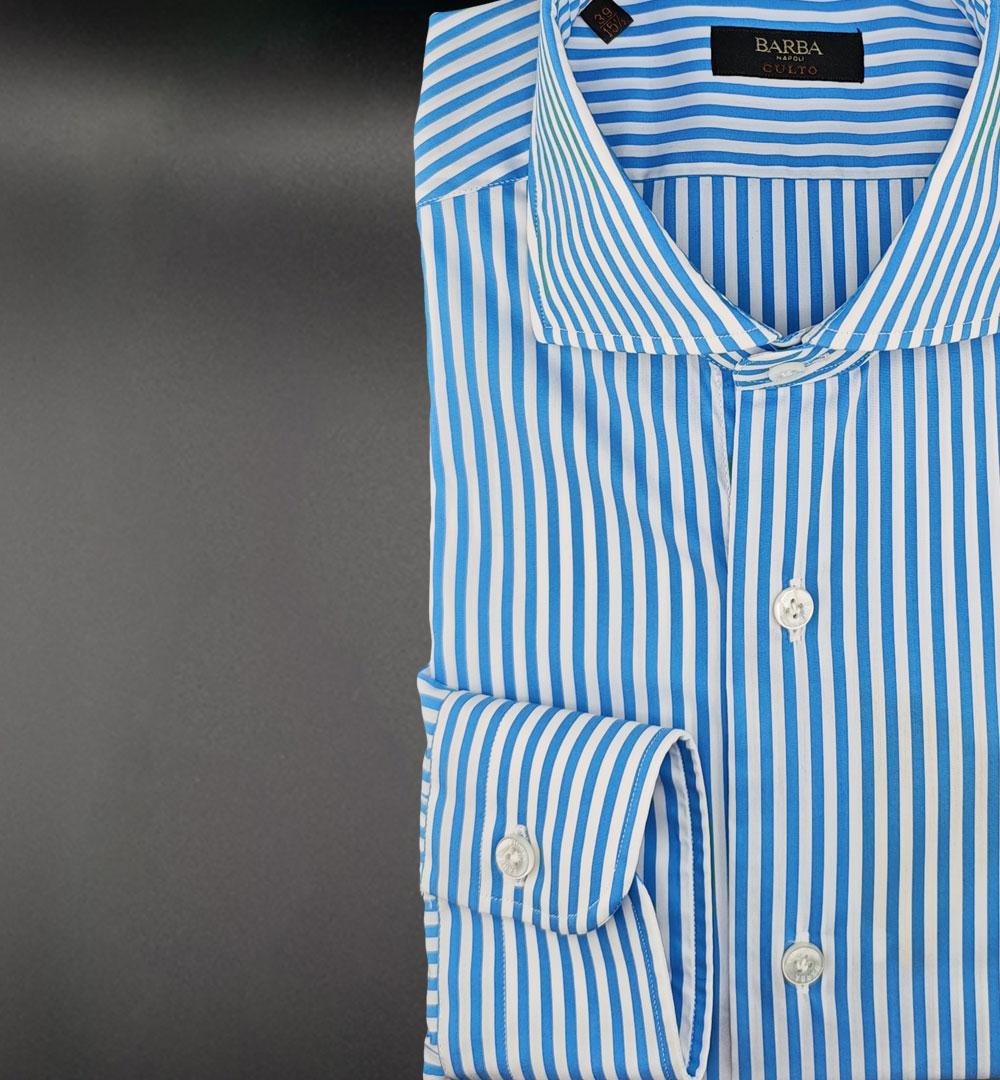 Camicia Barba uomo K1U13P013412002 azzurra <BR/> K1U13P013412002 2002 RIGA BARBA 