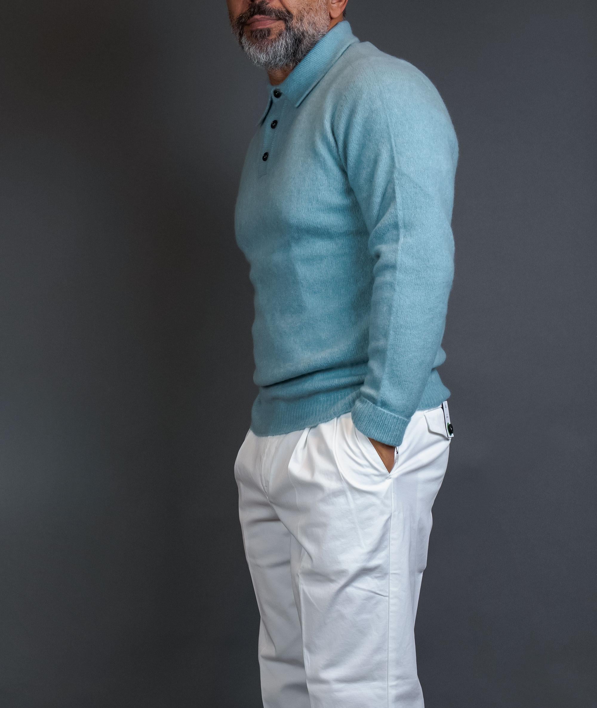 Maglione ROBERTO COLLINA uomo 32004 Azzurro 32004 3288 ROBERTO COLLINA 