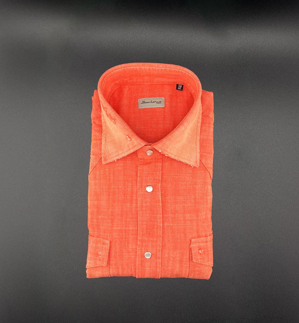 Camicia Sartorio uomo SCC0001SH44610 corallo SCC0001SH44610 200J CORALLO SARTORIO 