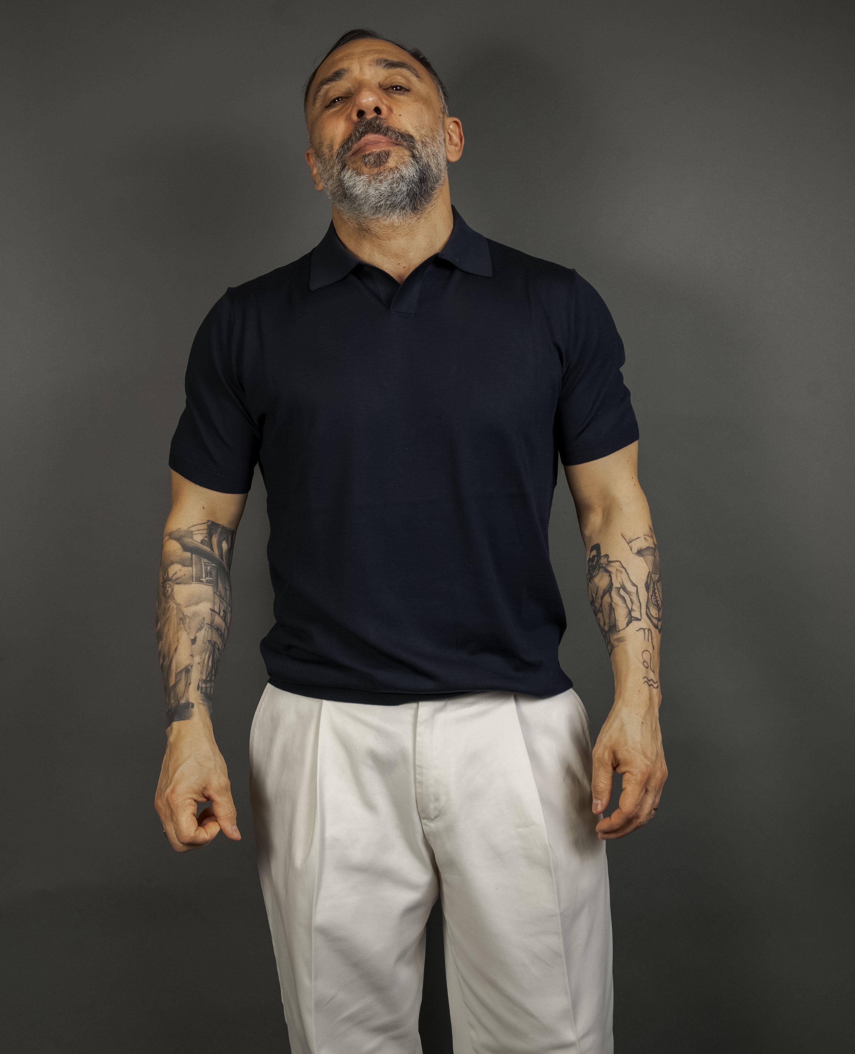 Polo Kangra uomo 1004 23 blu 1004 23 038 BLU KANGRA 