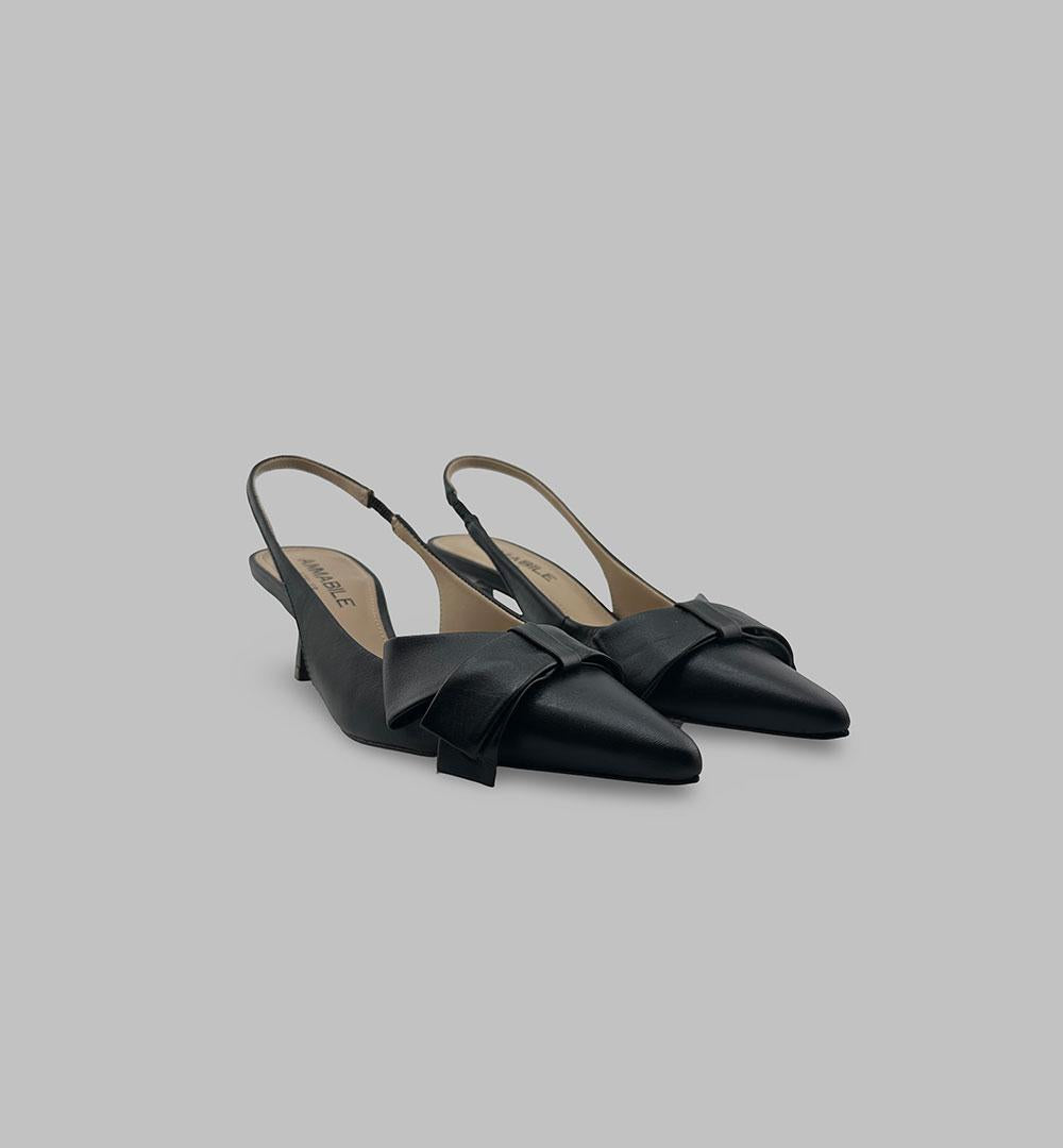 Sandali Ammabile donna 7270507 neri 7270508 TACCO FIOCCO N AMMABILE 