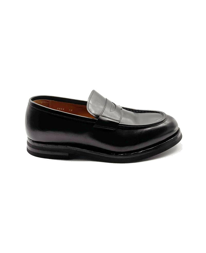 Mocassino Green George uomo 2068 Penny nero<BR/> 2068 PENNY DAINITE N GREEN GEORGE 