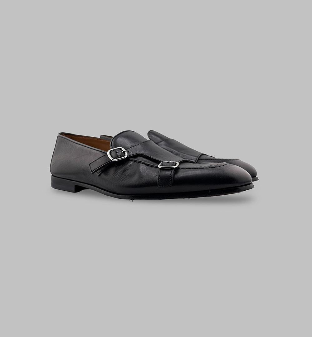 Doppia fibbia Doucal's 3160 ADLER nere 3160 N22 ANT ADLER DOUCAL'S 
