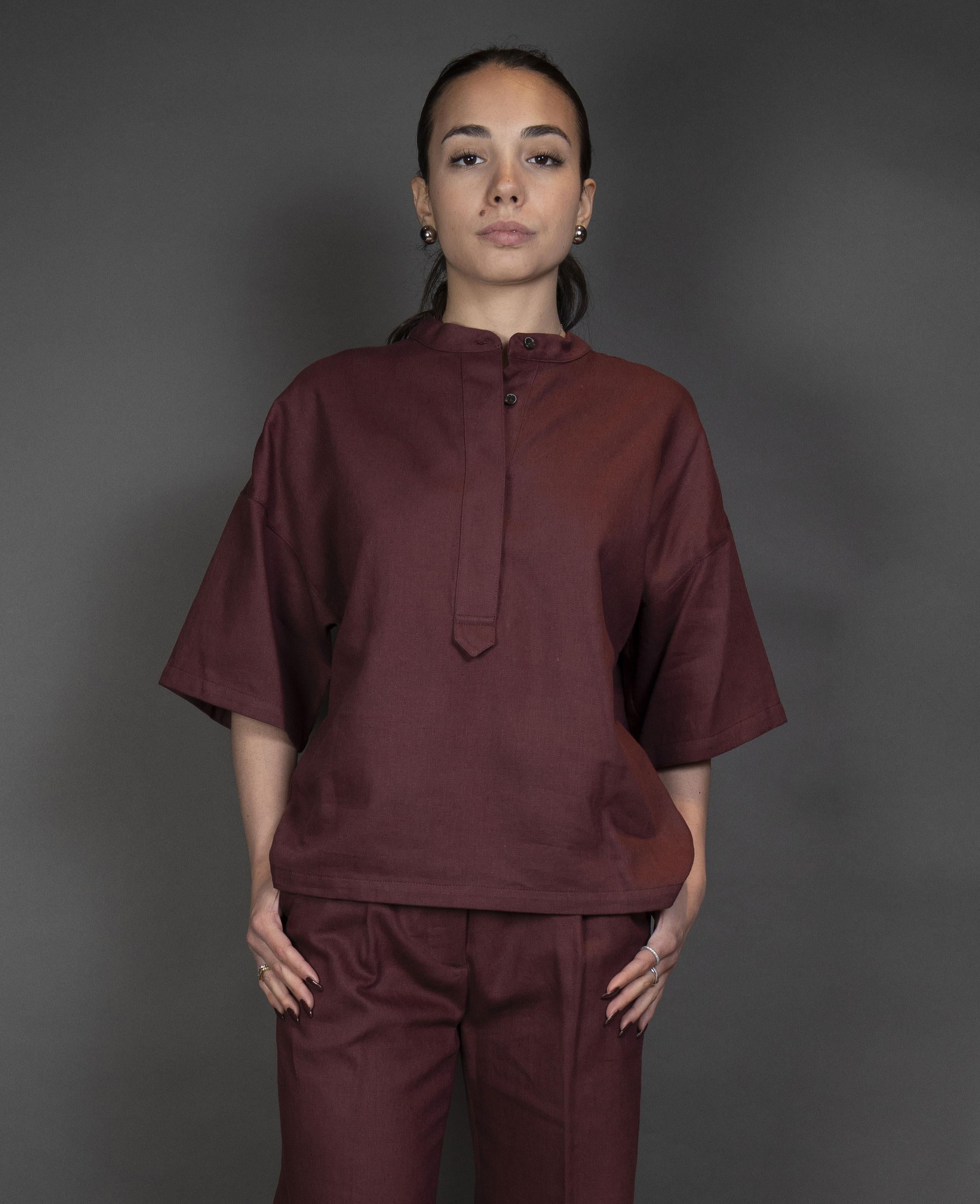 Blusa Nine in the Morning Donna Angela burgundy GL33 ANGELA.B NINE INTHE MORNING 
