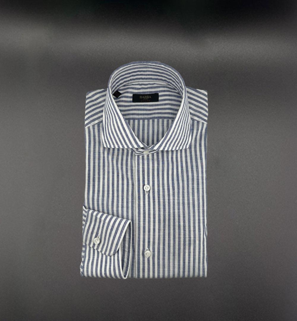 Camicia Barba uomo K1U13P0147098 blu K1U13P0147098 0002 RIGA BLU BARBA 