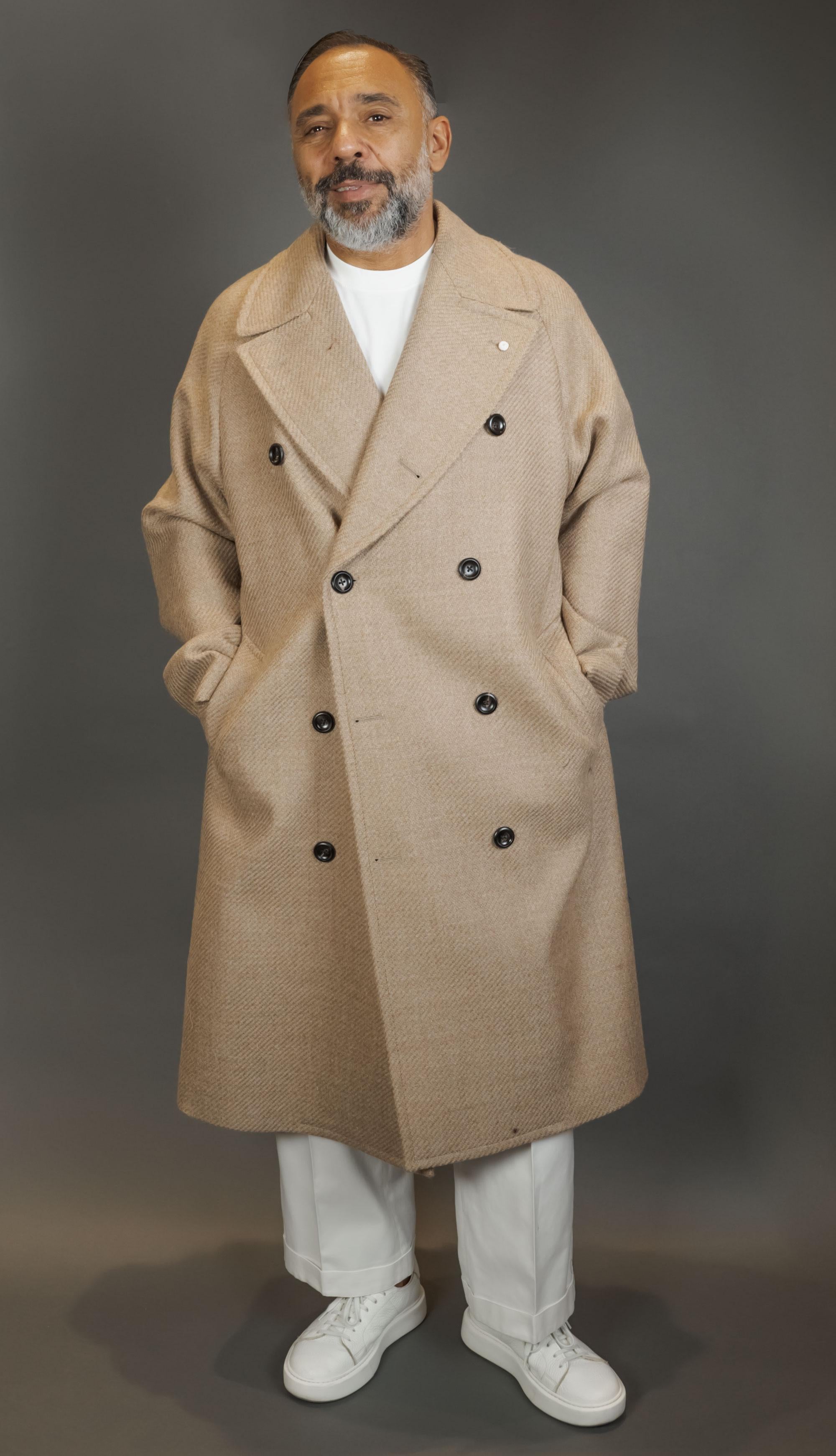 Cappotto LUIGI BIANCHI MANTOVA uomo 7306 Beige<BR/> 7306 57531 1 BEIGE LUIGI BIANCHI MANTOVA 