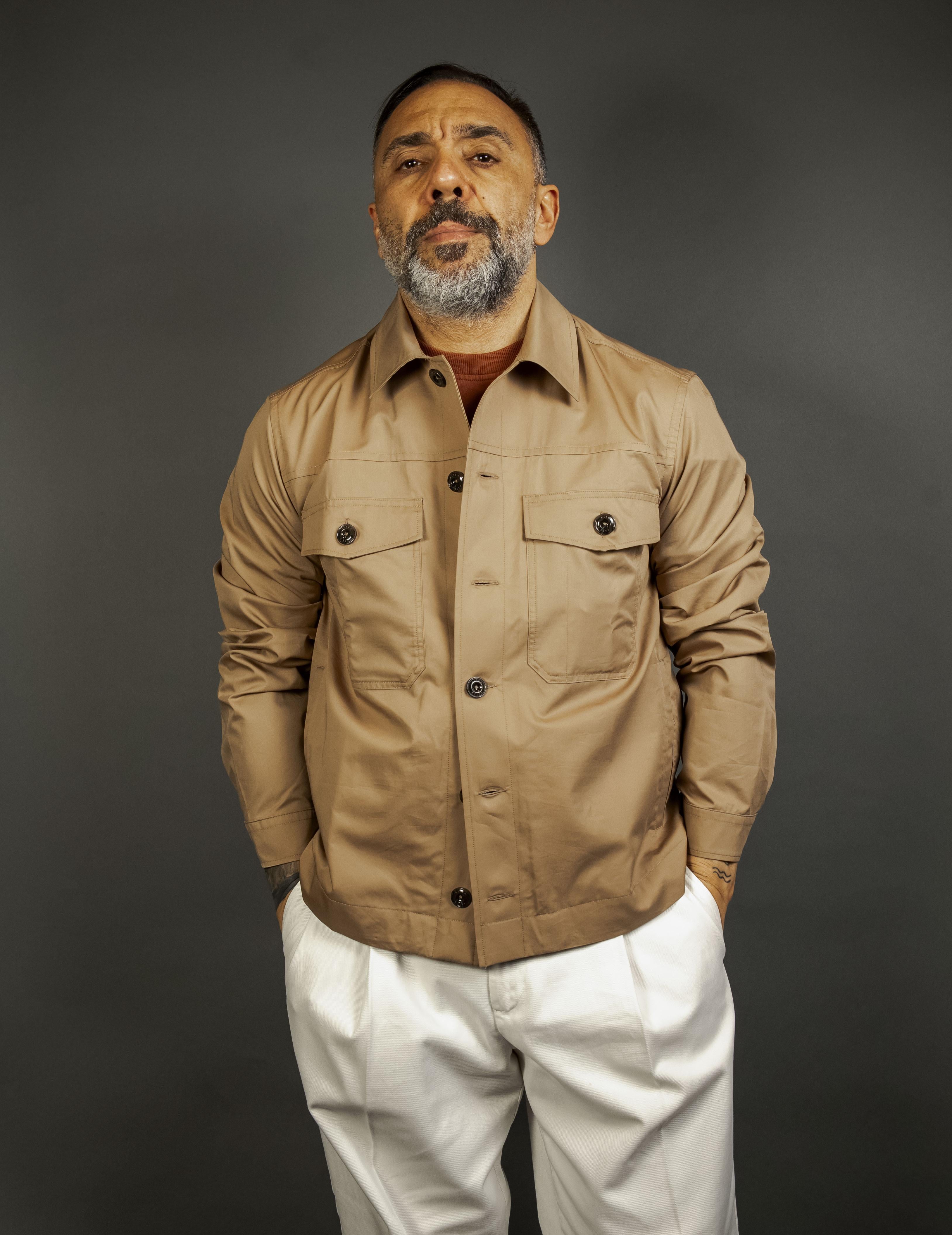 Overshirt Altea uomo 2557330 mastice 2557330 32 MASTICE ALTEA 