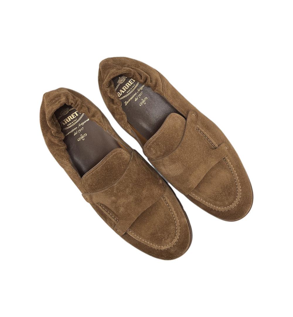 Doppia fibbia Slip on Barrett uomo 241U069 5 tabacco 241U069.6 D.F.ELASTICO.T BARRETT 