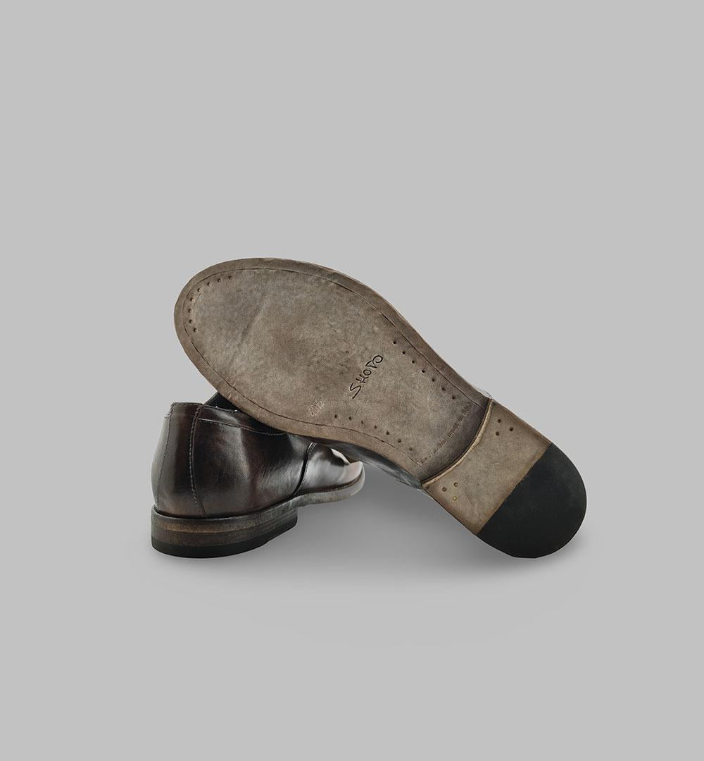 Slip on Shoto uomo 1133 92 Testa di moro 1133 92 WASHED.T.D.M SHOTO 