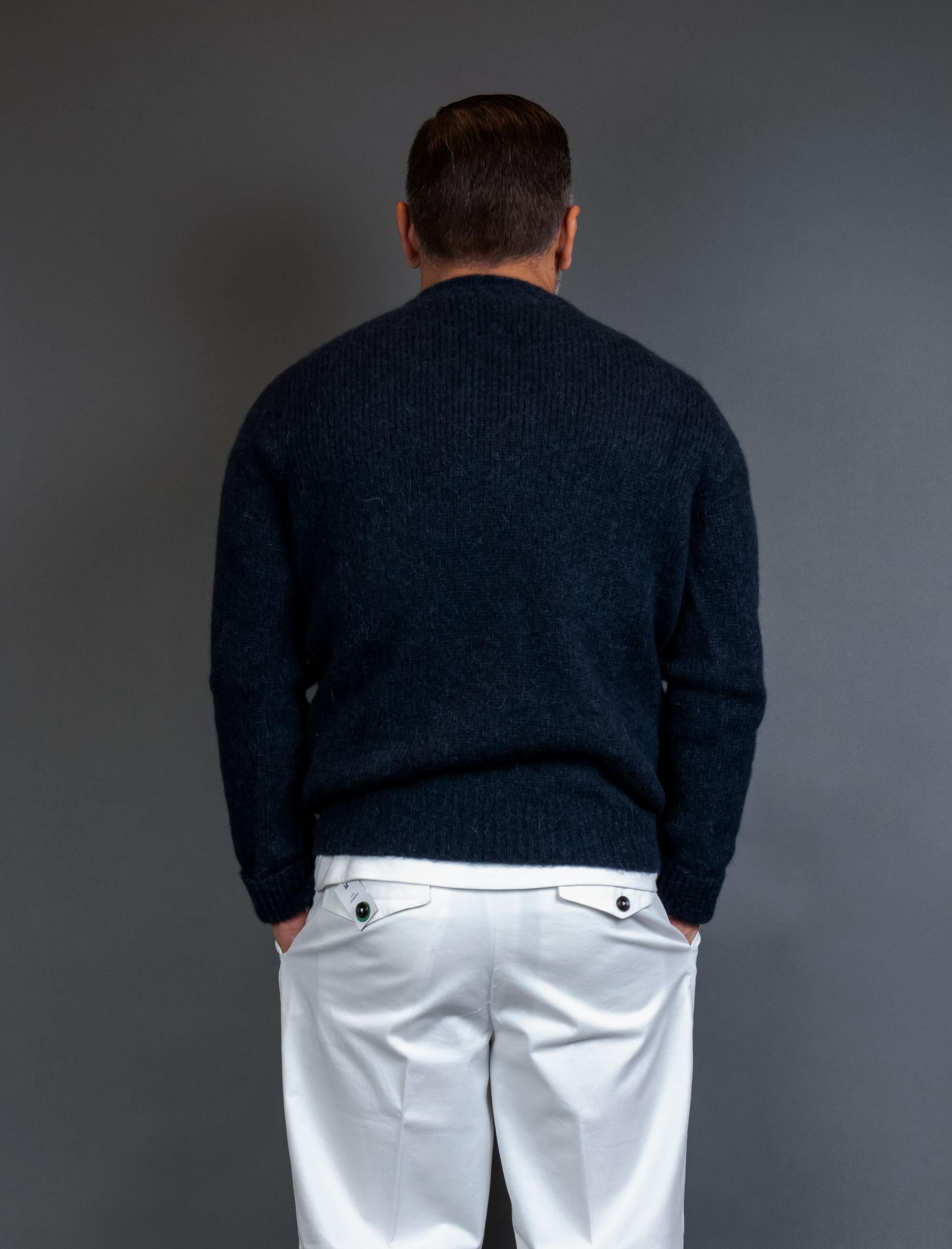 Maglione OFFICINE uomo 303 09 Blu 303 09 401 DEEP BLUE OFFICINE 