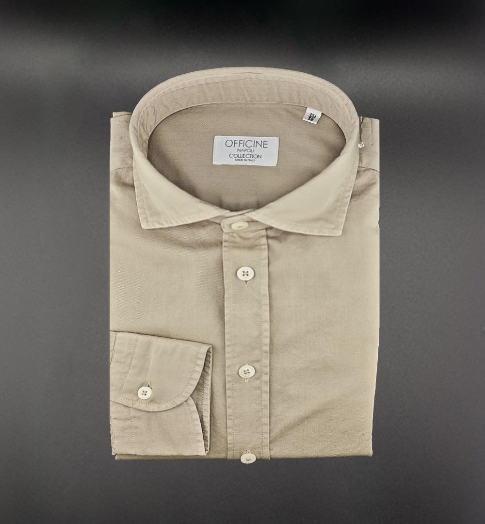 Camicia OFFICINE uomo 1379 Beige 1379 3 BEIGE OFFICINE 