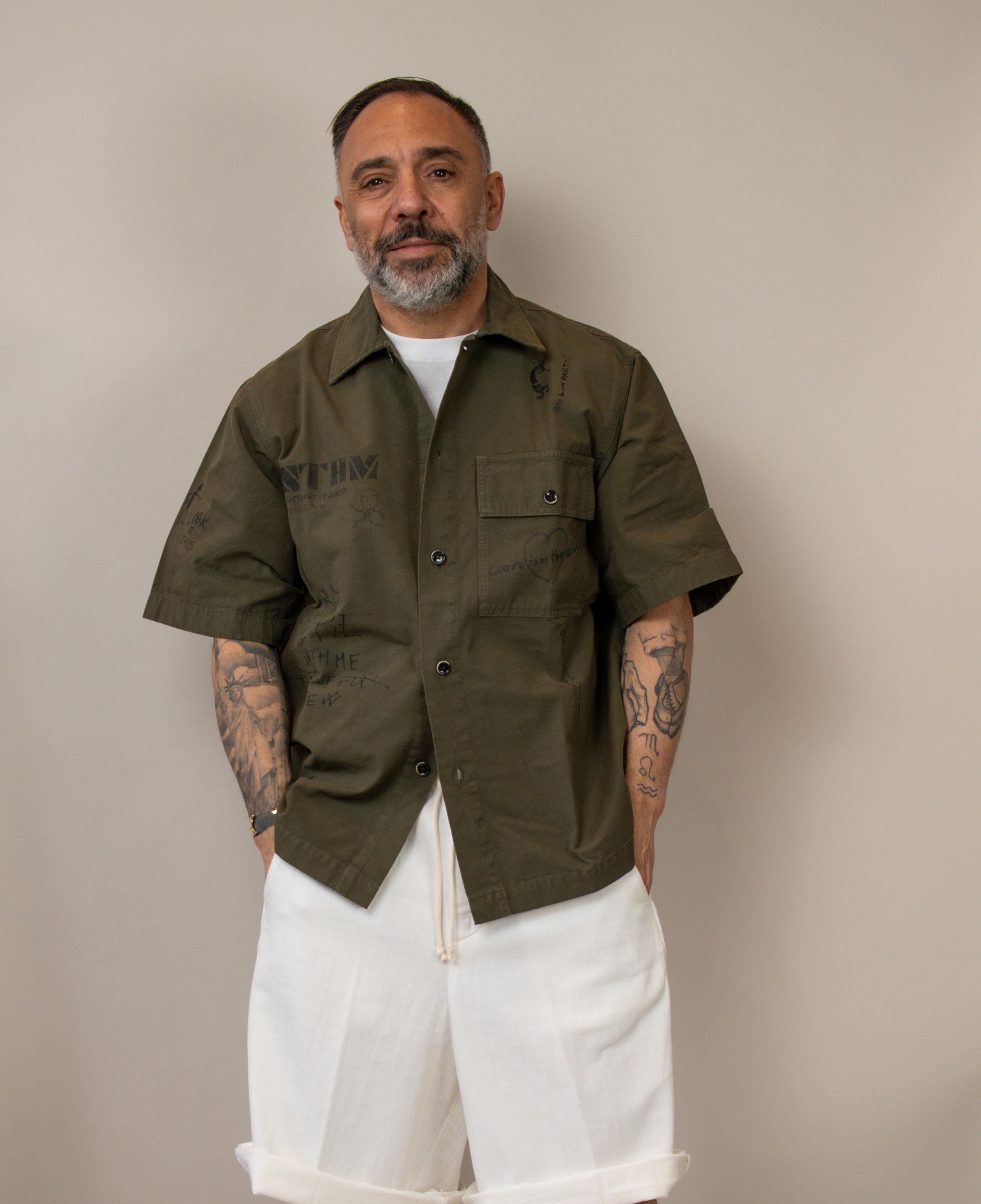 Camicia Nine in the morning uomo Max oliva MAX STAMPA OLIVA NINE INTHE MORNING 