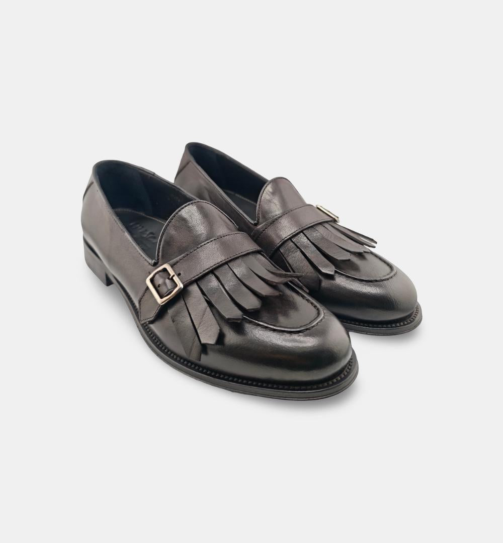 Mocassini Crisci uomo 4037 testa di moro 4037 FIBBIA CRISCI 