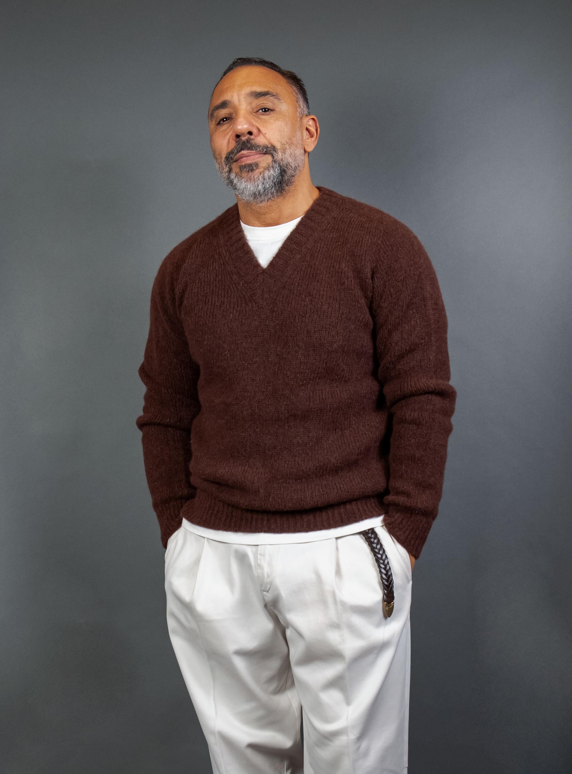 Maglione OFFICINE uomo 303 09 Marrone 303 09 268 SABLE OFFICINE 