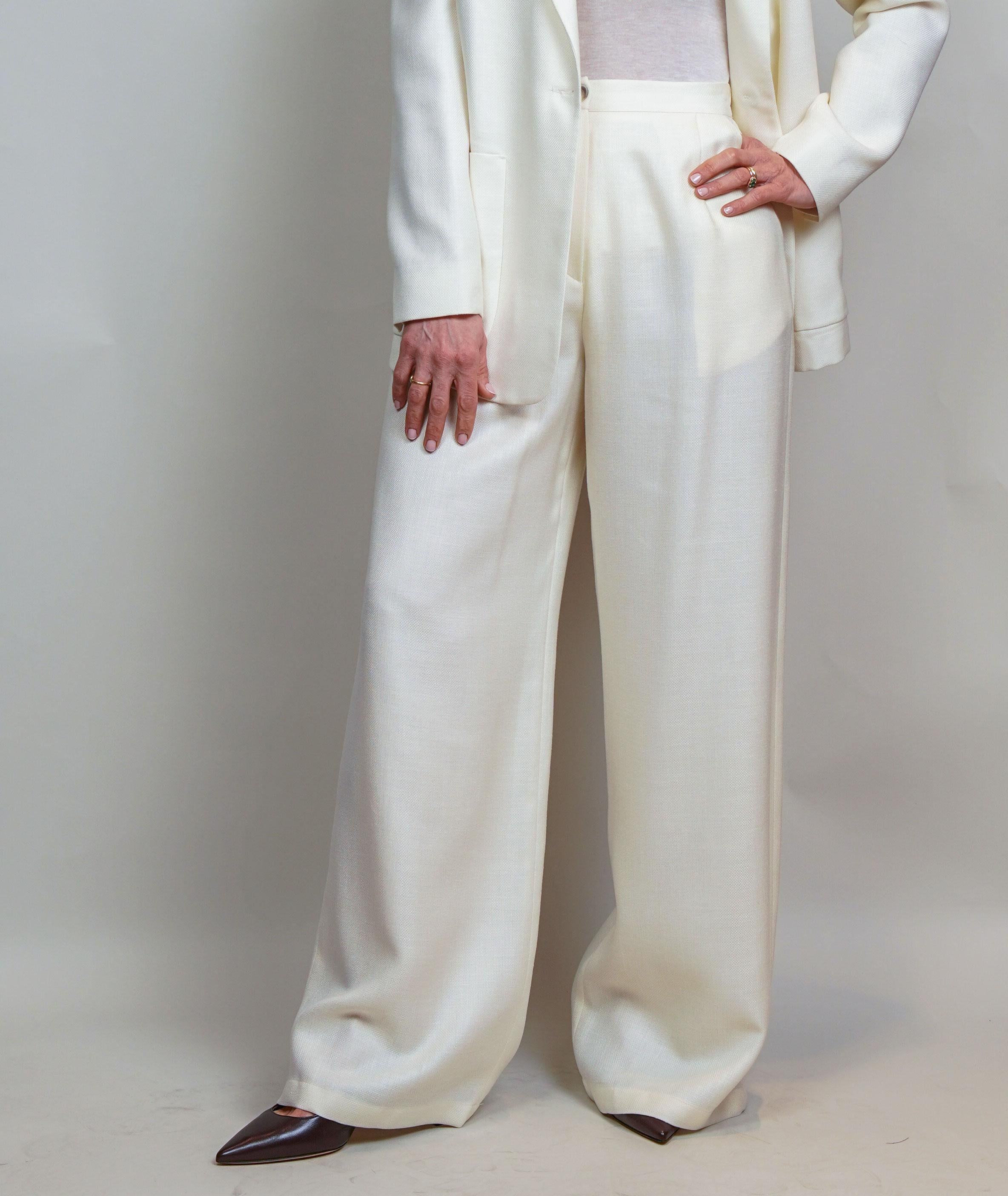 Pantalone Barba donna Pants bianco PANTS 55100 BARBA 