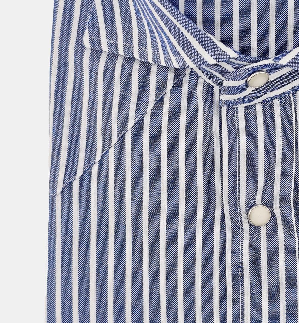 Camicia Giangi uomo Wester bianca blu WESTER 211 10 GIANGI 