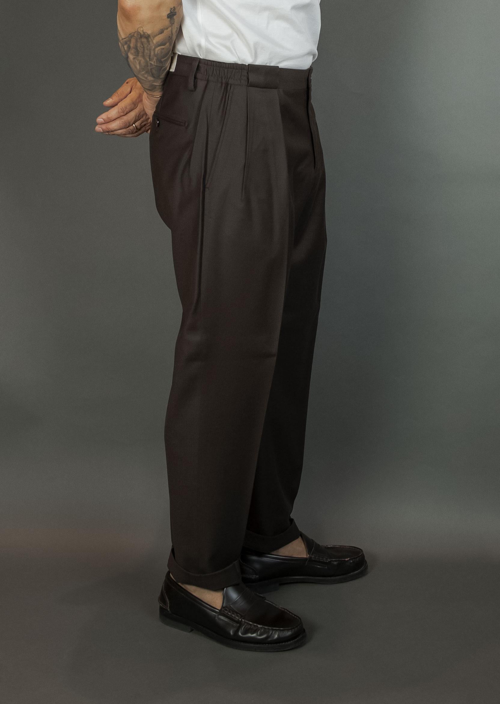 Pantalone Briglia uomo Portobellos marrone PORTOBELLOS 400120 0146 MARRONE BRIGLIA 