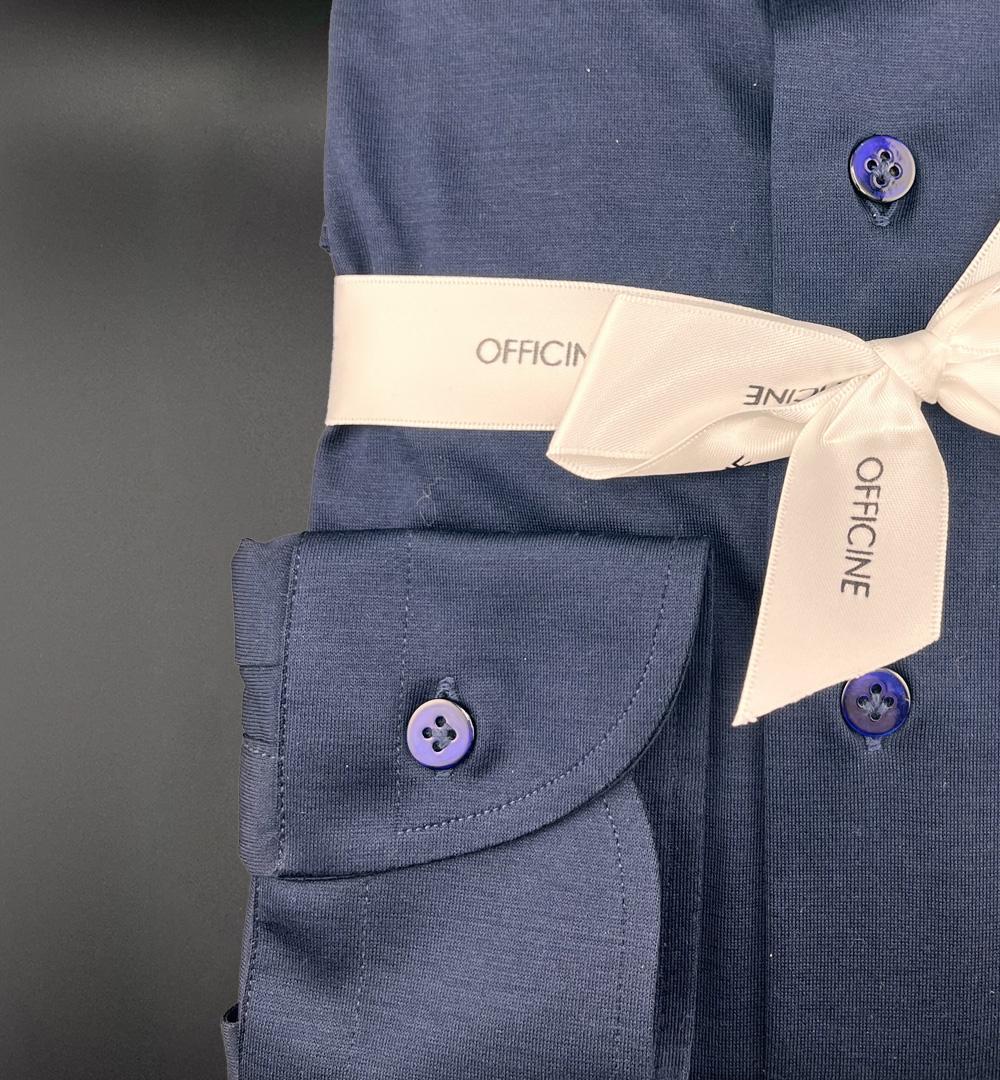 Camicia Borriello x Officine uomo 20058 jersey blu 20058 6 BLU BORRIELLO 