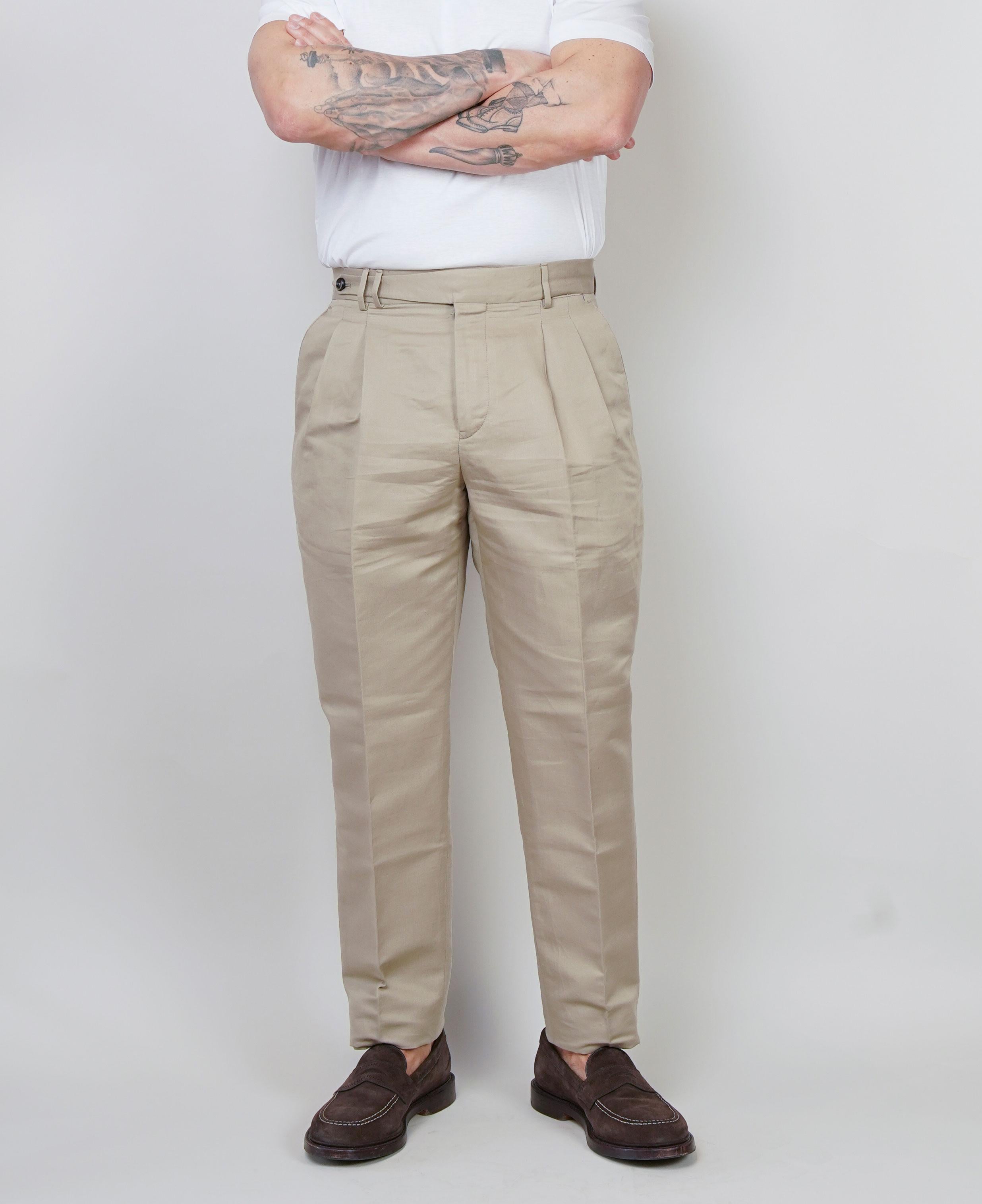 Pantalone PT Torino uomo Carrot beige CARROT FIT PU38 060 PT TORINO 