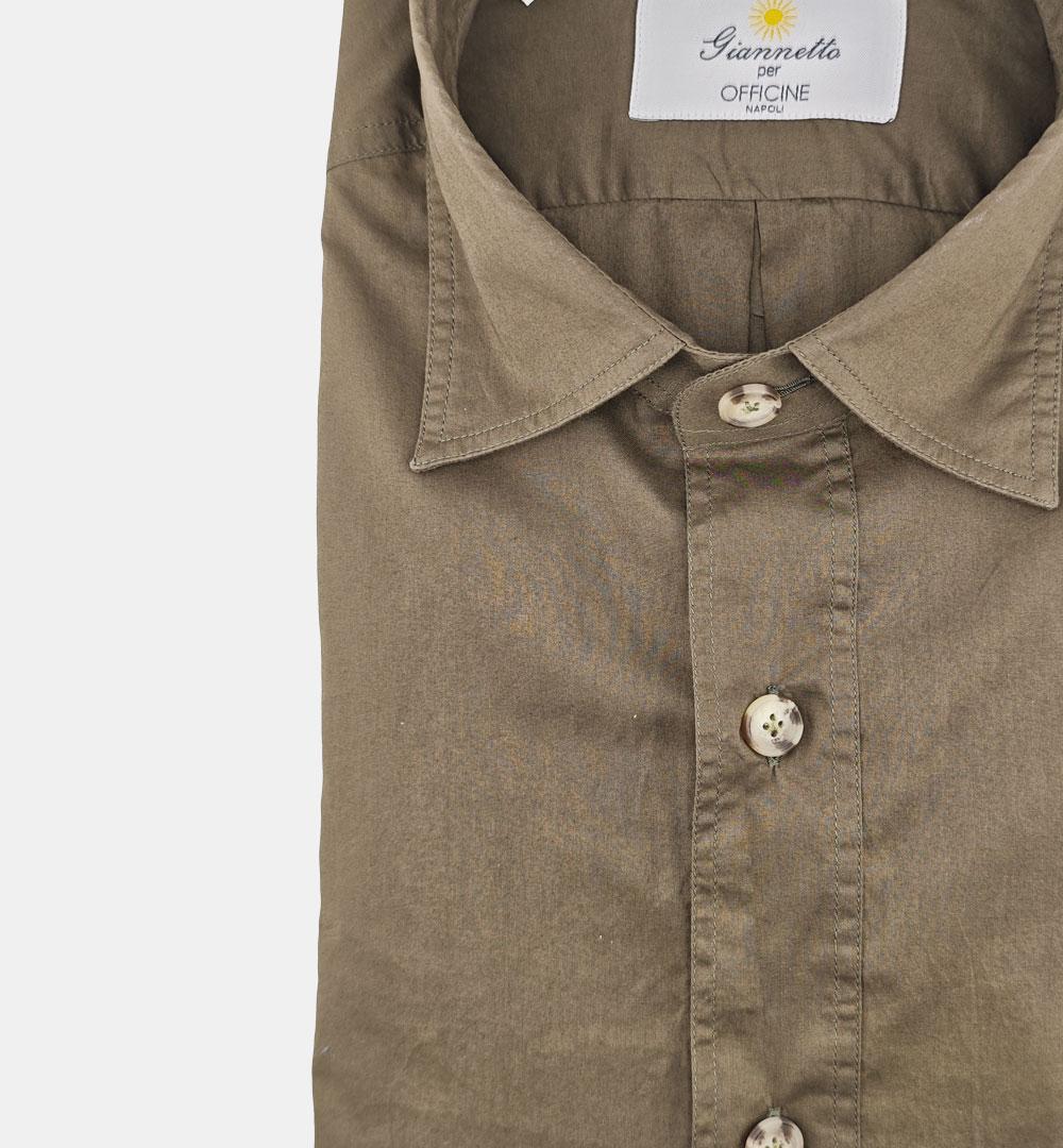 Camicia Giannetto Portofino uomo 61130 testa di moro CAMICIA 61130 2250 47 06 SANFORT X OFFICINE 