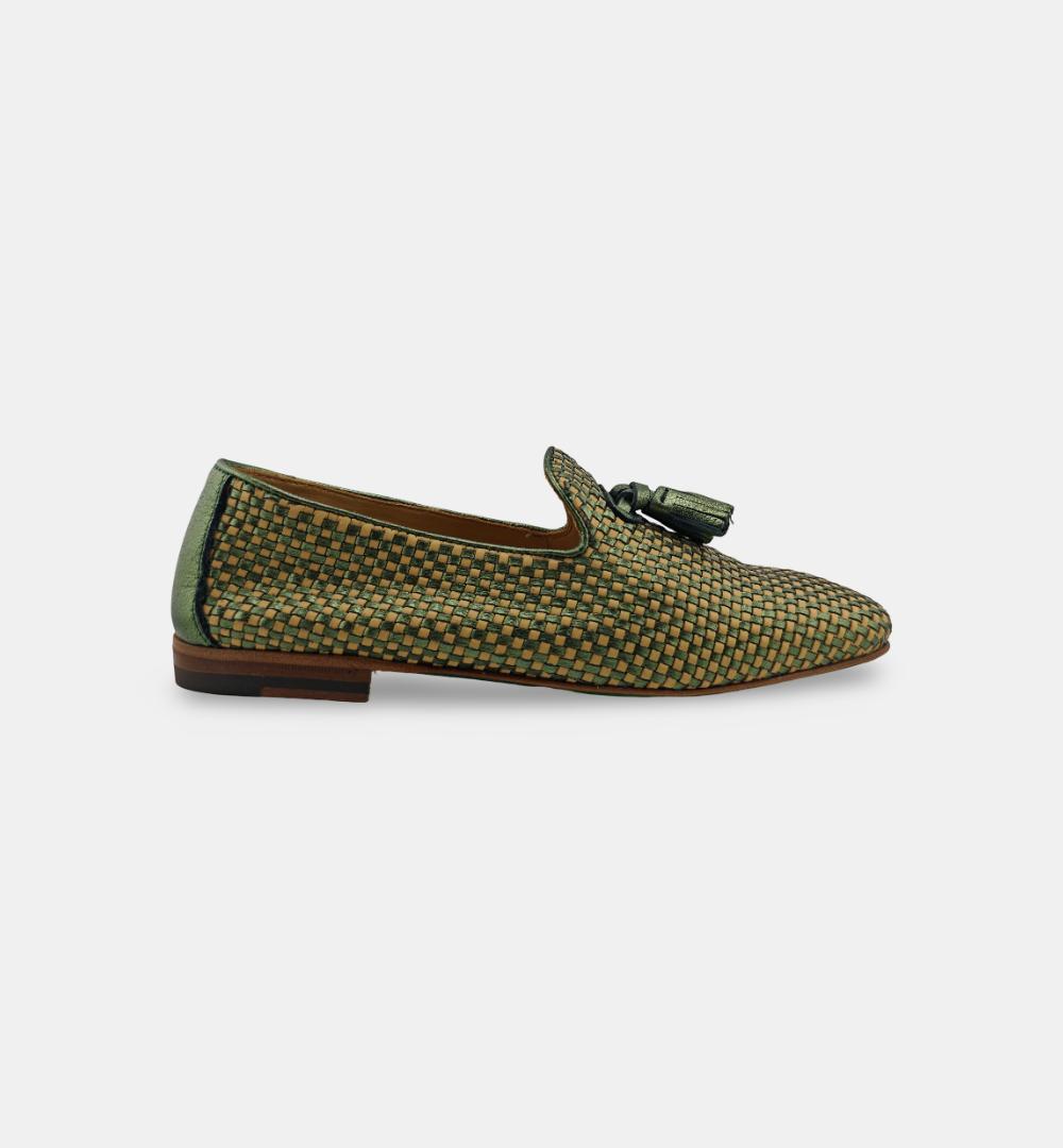 Mocassino Green George donna 268 verde 268 727 NAP.INTRECCIO GREEN GEORGE 