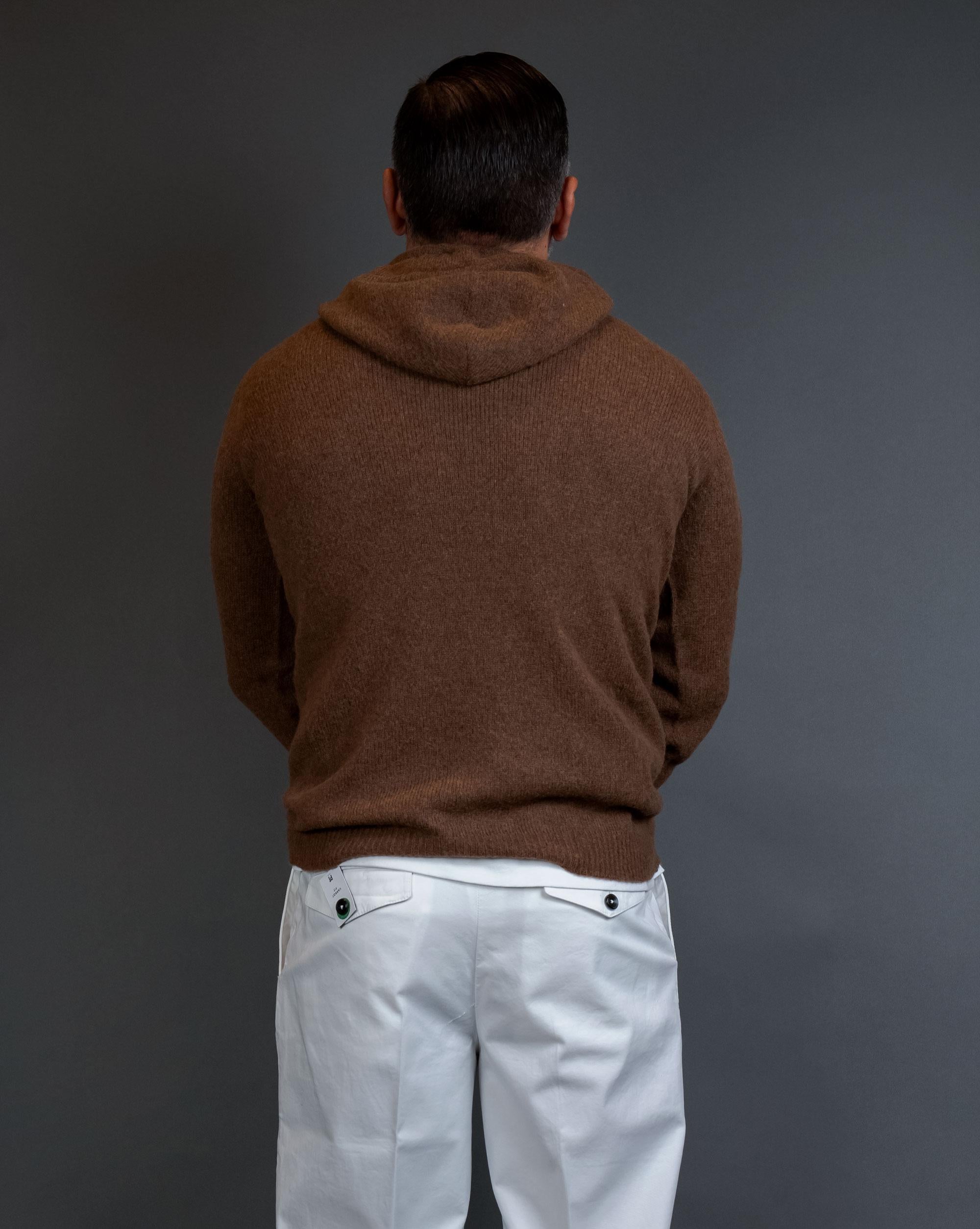 Felpa ROBERTO COLLINA uomo 40007 Tabacco 40007 4007 ROBERTO COLLINA 