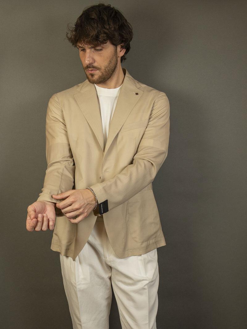 Giacca Tagliatore uomo GDAKAR22K 520109 beige G-DAKAR22K 520109 25E092 A3194 BEIGE TAGLIATORE 